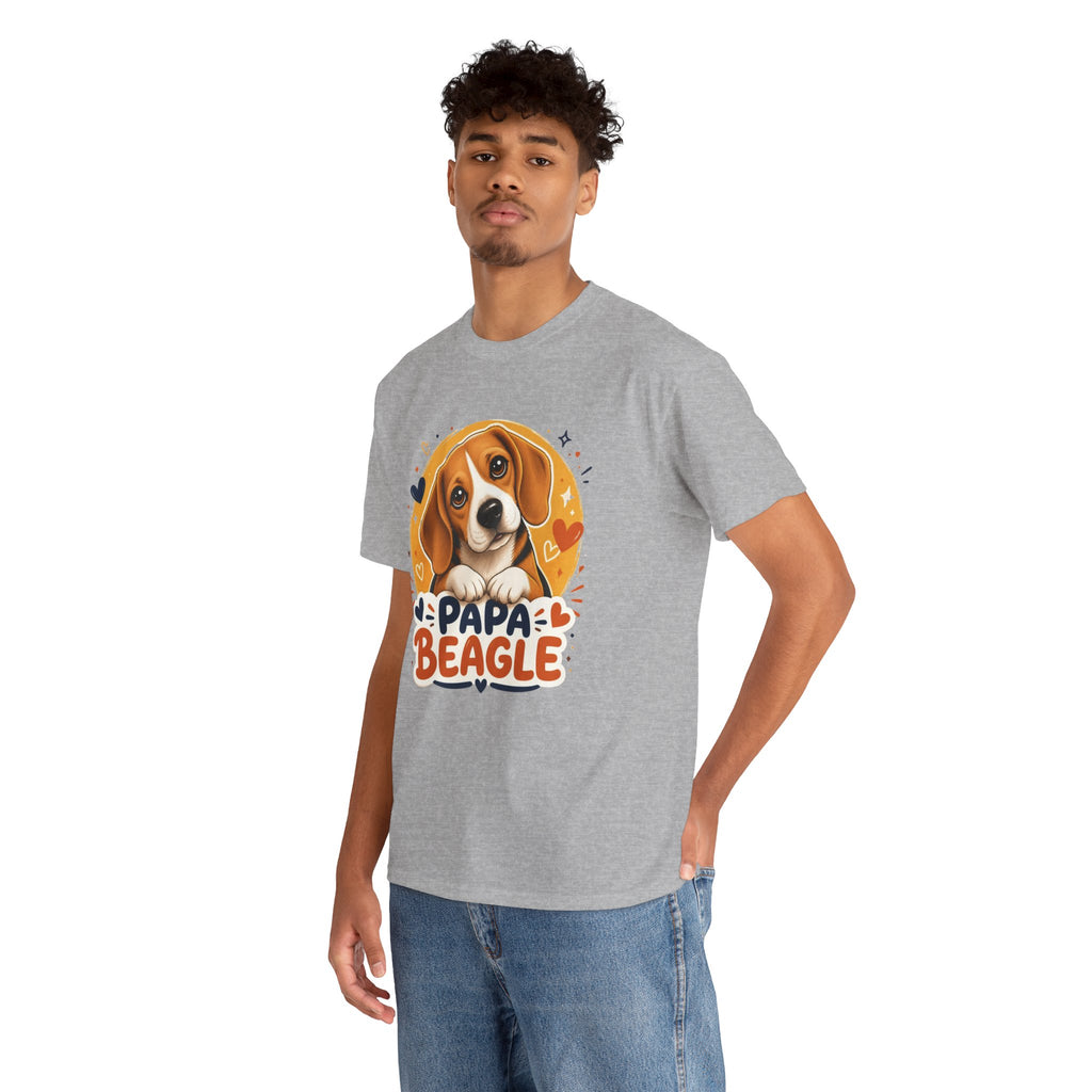T-Shirt Homme Beagle – Papa Beagle Graphique
