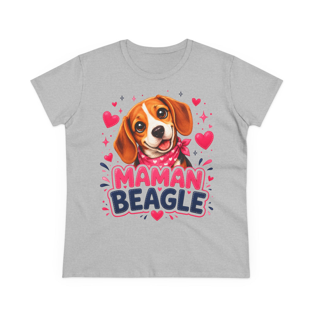 T‑Shirt Femme Beagle - Maman Beagle