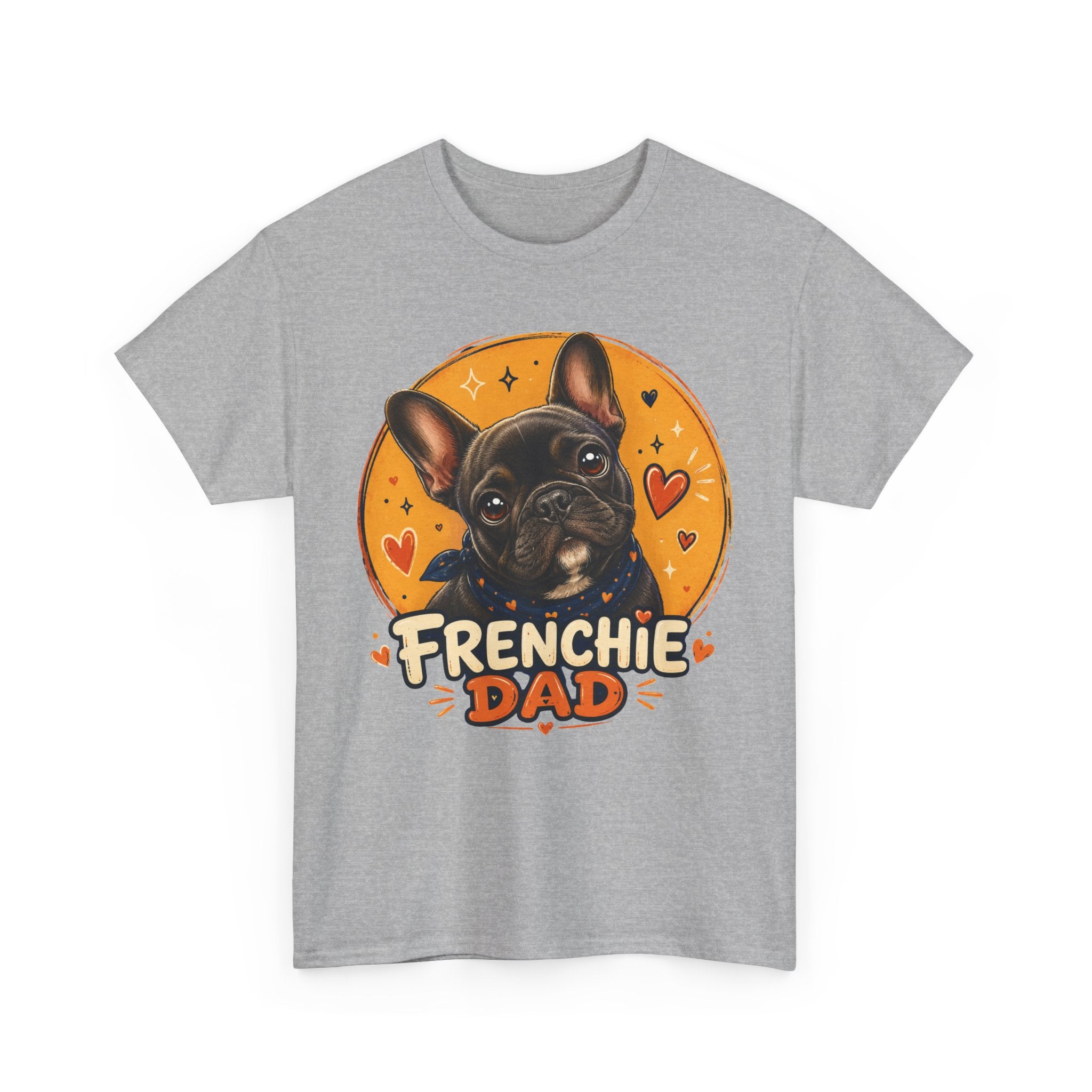 T-Shirt Homme Bouledogue Français – Papa Frenchie Graphique
