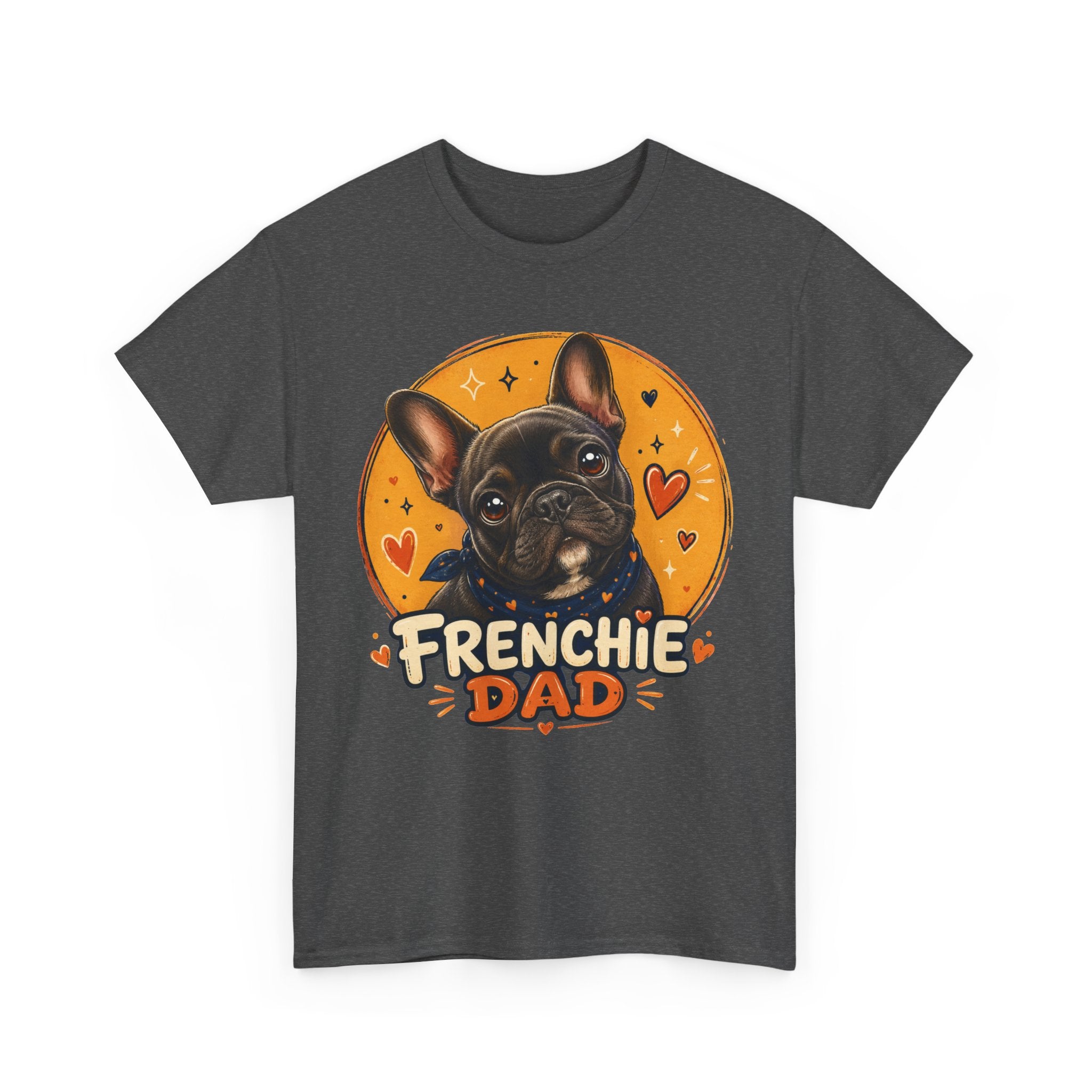 T-Shirt Homme Bouledogue Français – Papa Frenchie Graphique