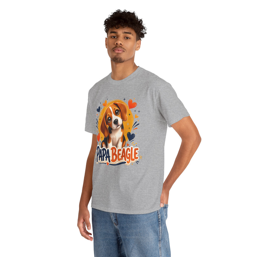 T-Shirt Homme Beagle – Papa Beagle Cadeau Fête des Pères
