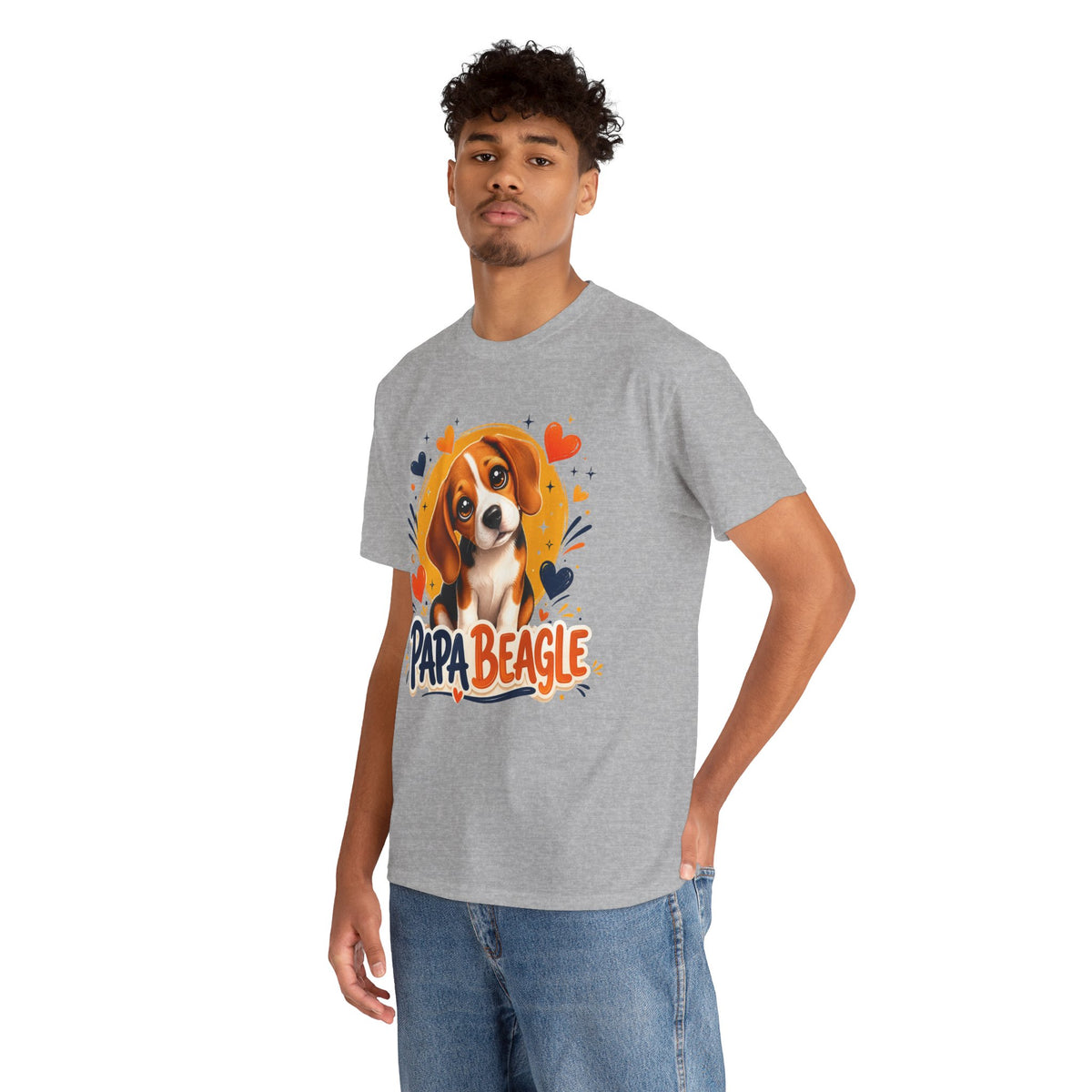 T-Shirt Homme Beagle – Papa Beagle Cadeau Fête des Pères