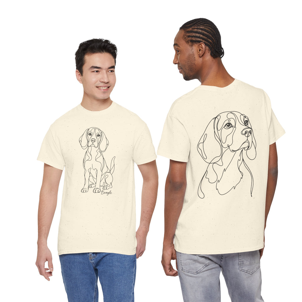 T-Shirt Beagle – Illustration Trait Recto Verso