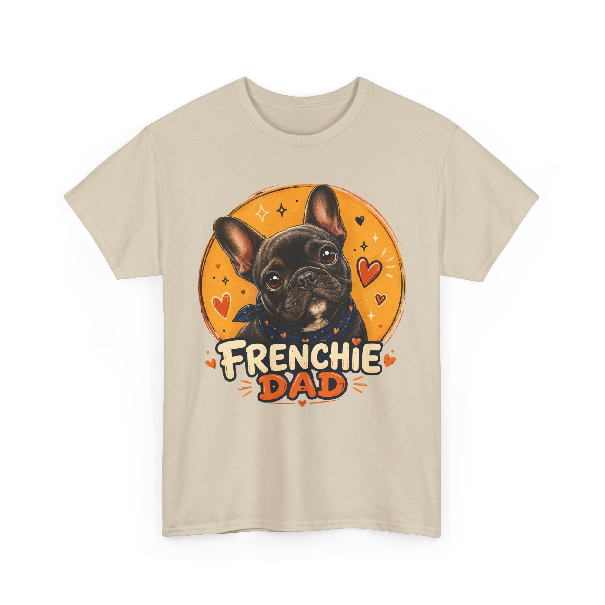 T-Shirt Homme Bouledogue Français – Papa Frenchie Graphique