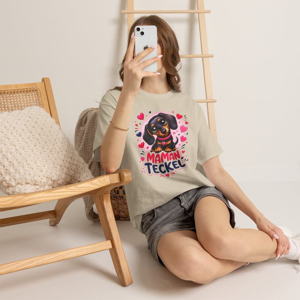 T-Shirt Femme Teckel – Maman Teckel Cadeau