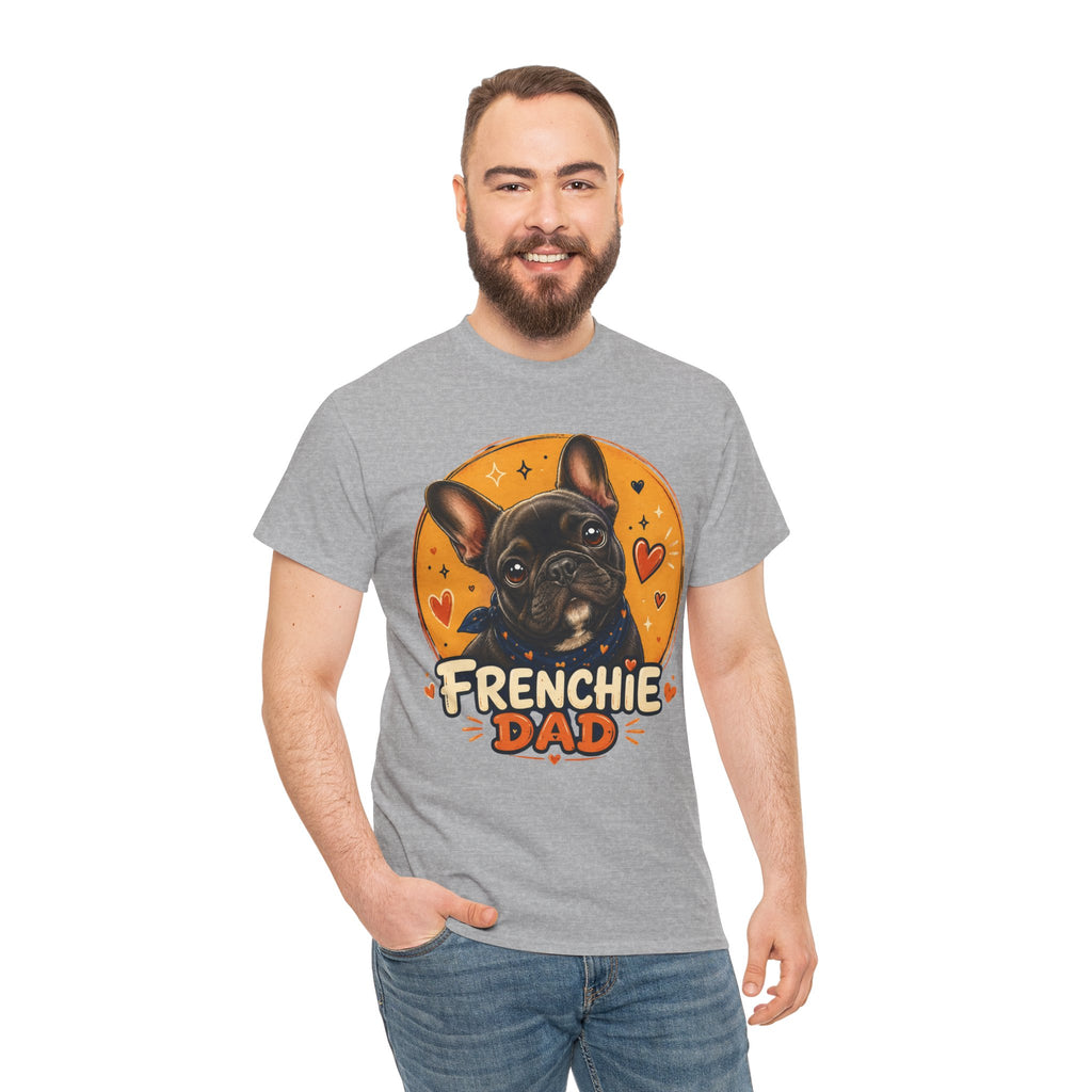 T-Shirt Homme Bouledogue Français – Papa Frenchie Graphique