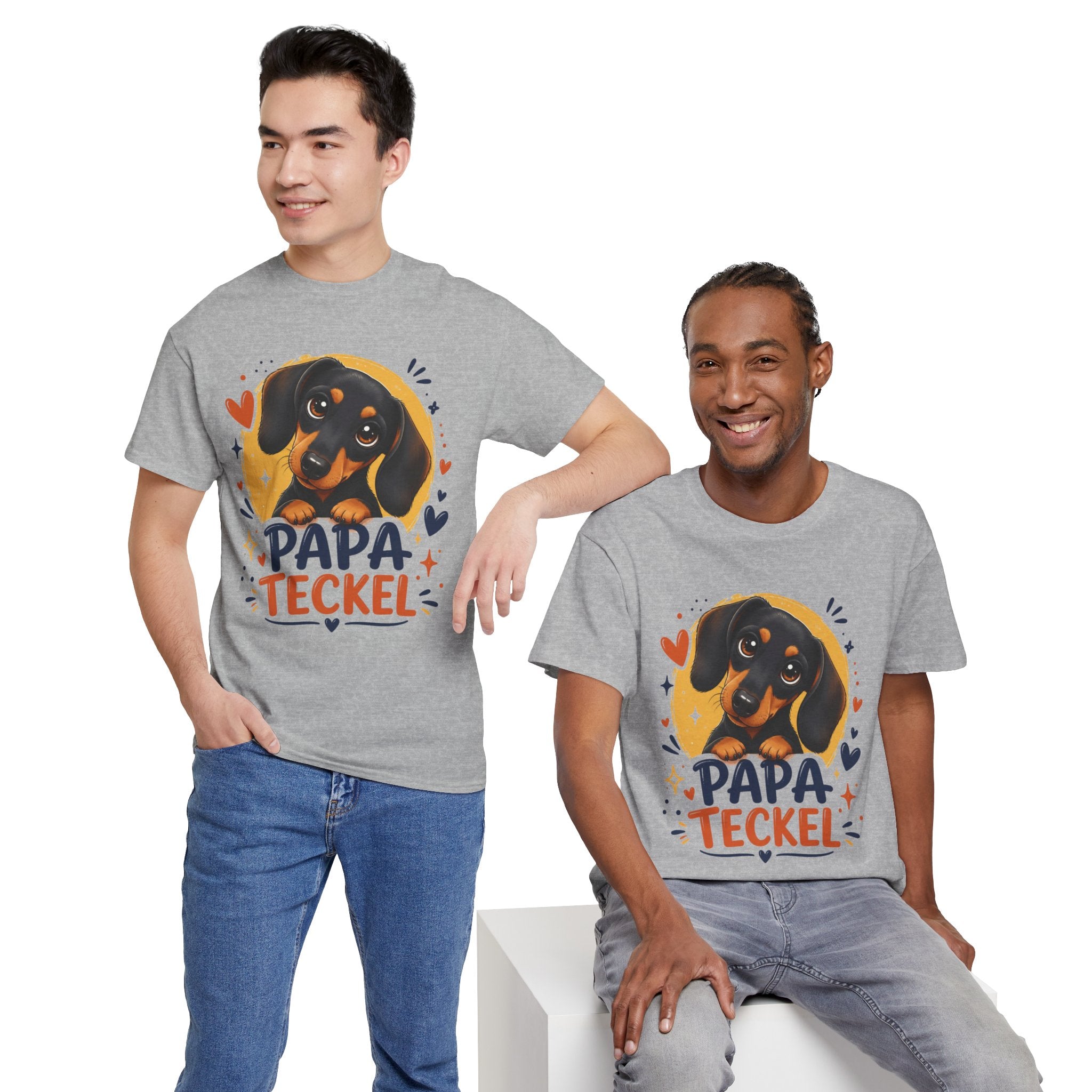 T-Shirt Homme Teckel – Papa Teckel Graphique