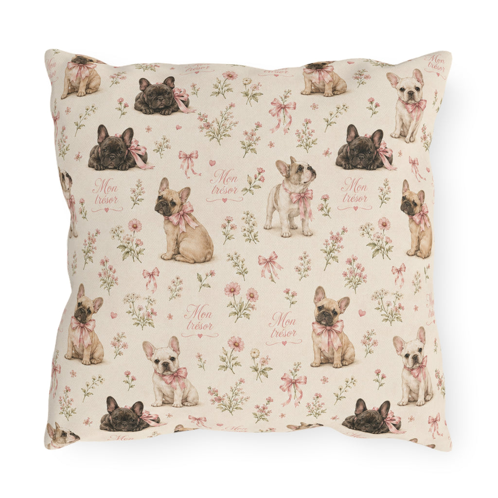 Oreiller Exterieur Bouledogue Francais - Bouledogue Francais Mon Tresor