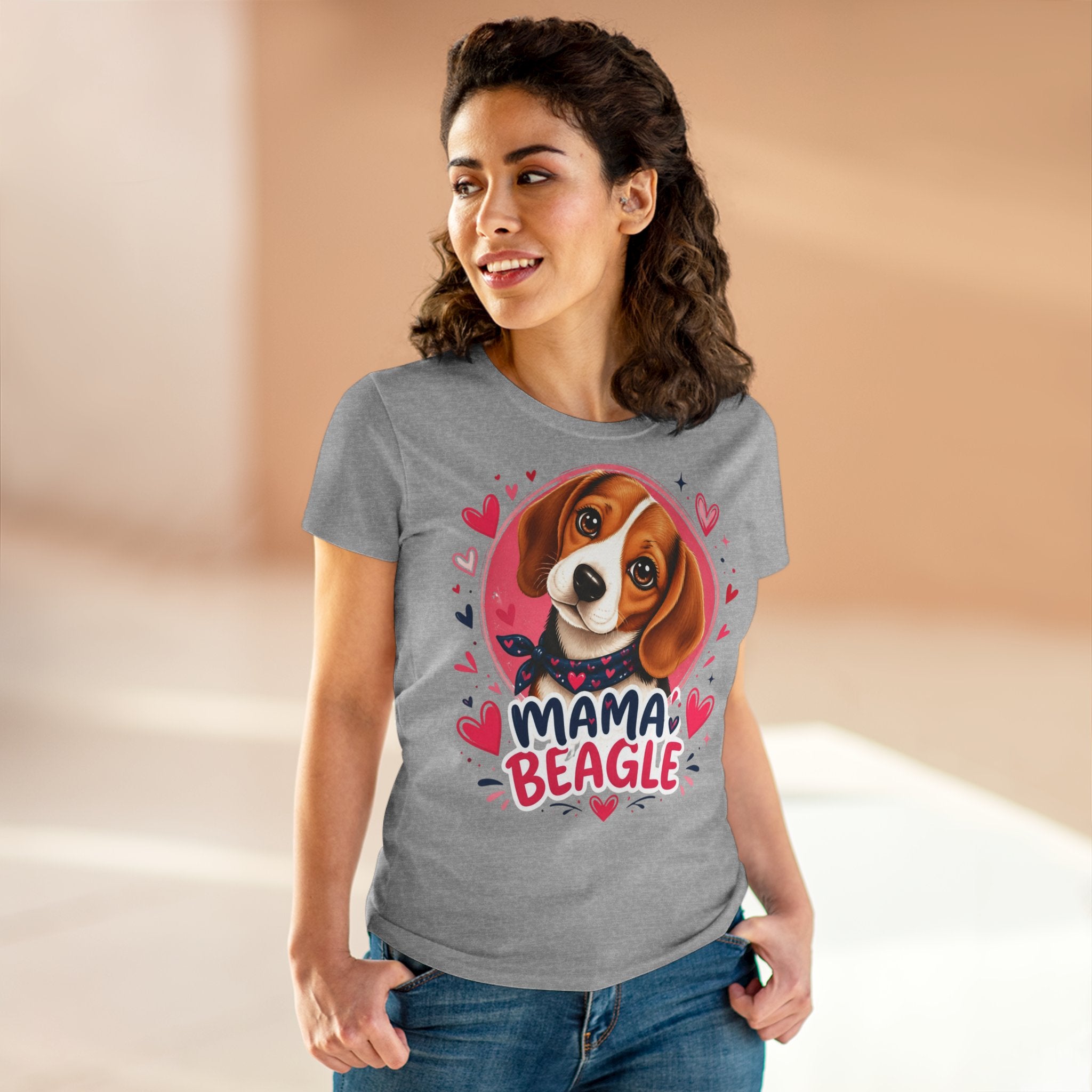 T-Shirt Femme Beagle - Mama Beagle