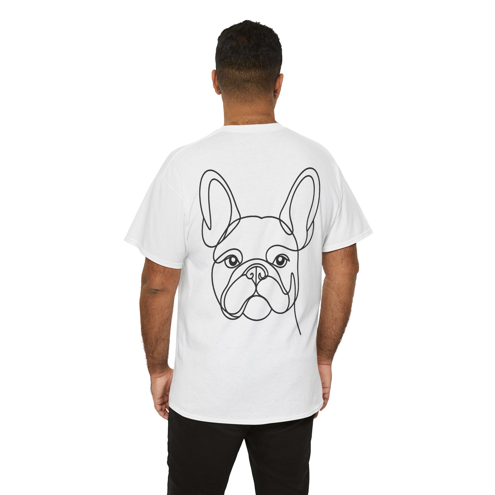 T-Shirt Bouledogue Français – Illustration Trait Recto Verso