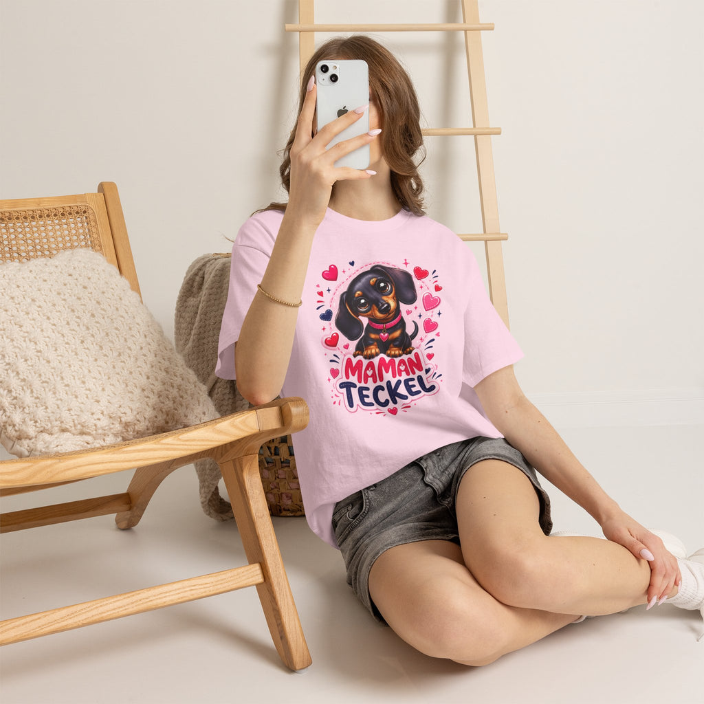 T-Shirt Femme Teckel – Maman Teckel Cadeau