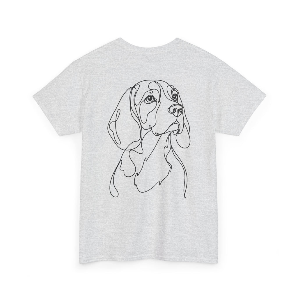 T-Shirt Beagle – Illustration Trait Recto Verso