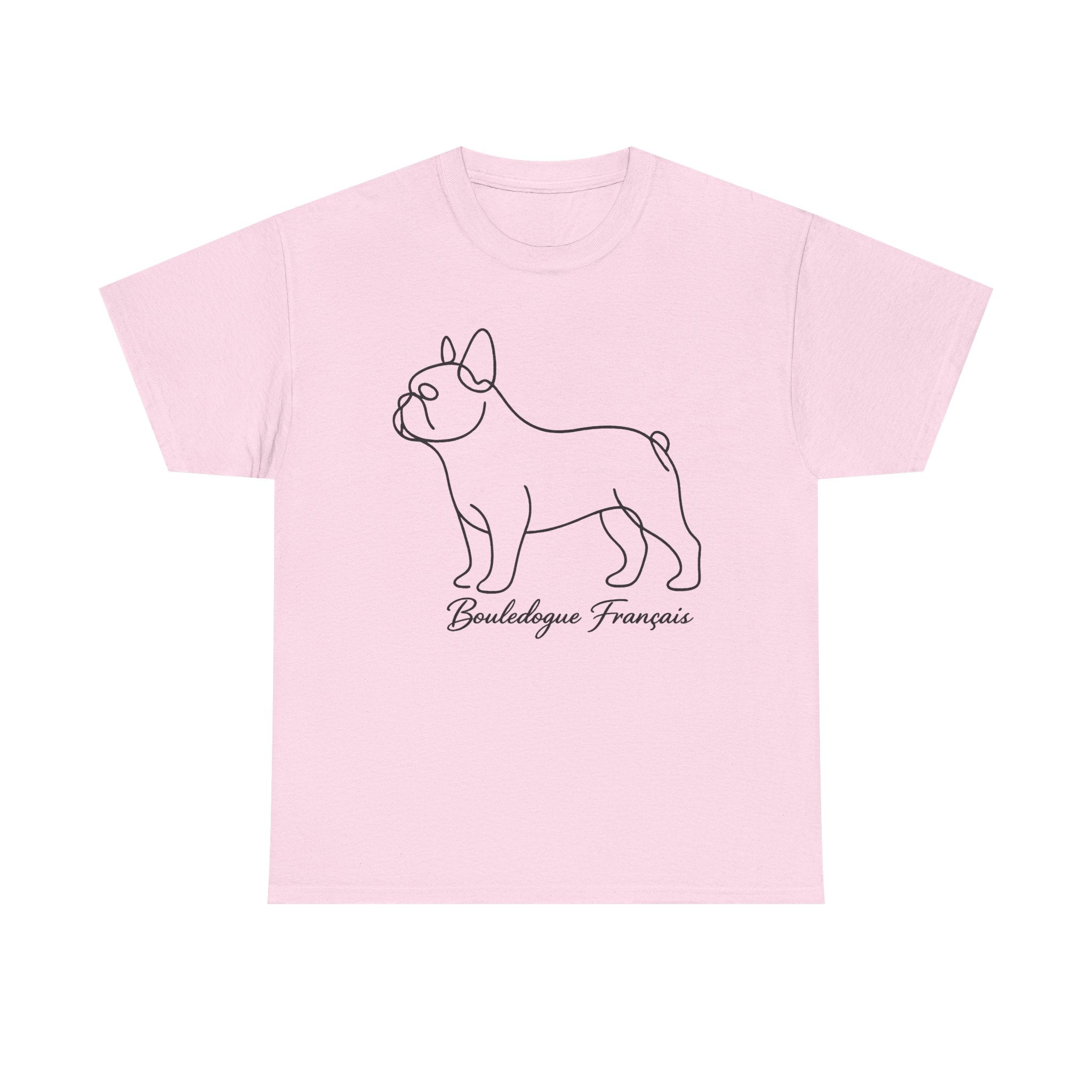 T-Shirt Bouledogue Français – Illustration Trait Recto Verso