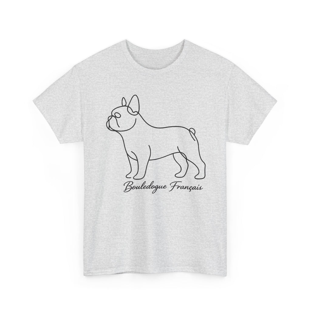 T-Shirt Bouledogue Français – Illustration Trait Recto Verso