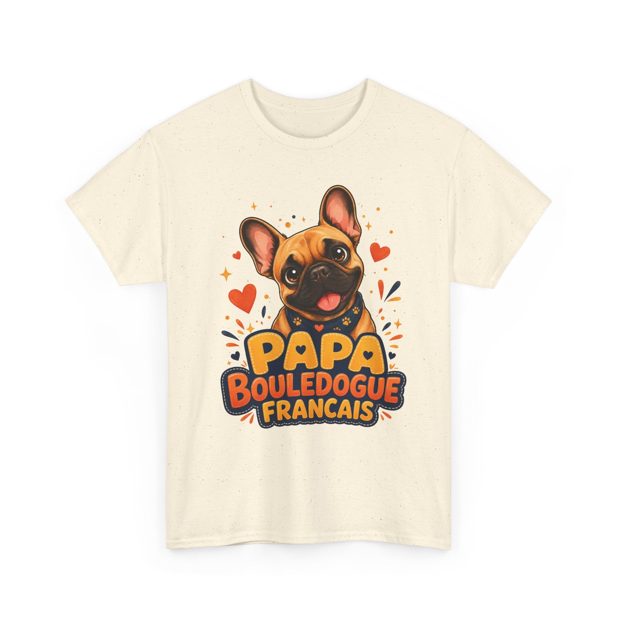 T-Shirt Homme Bouledogue Français – Papa Frenchie Cadeau