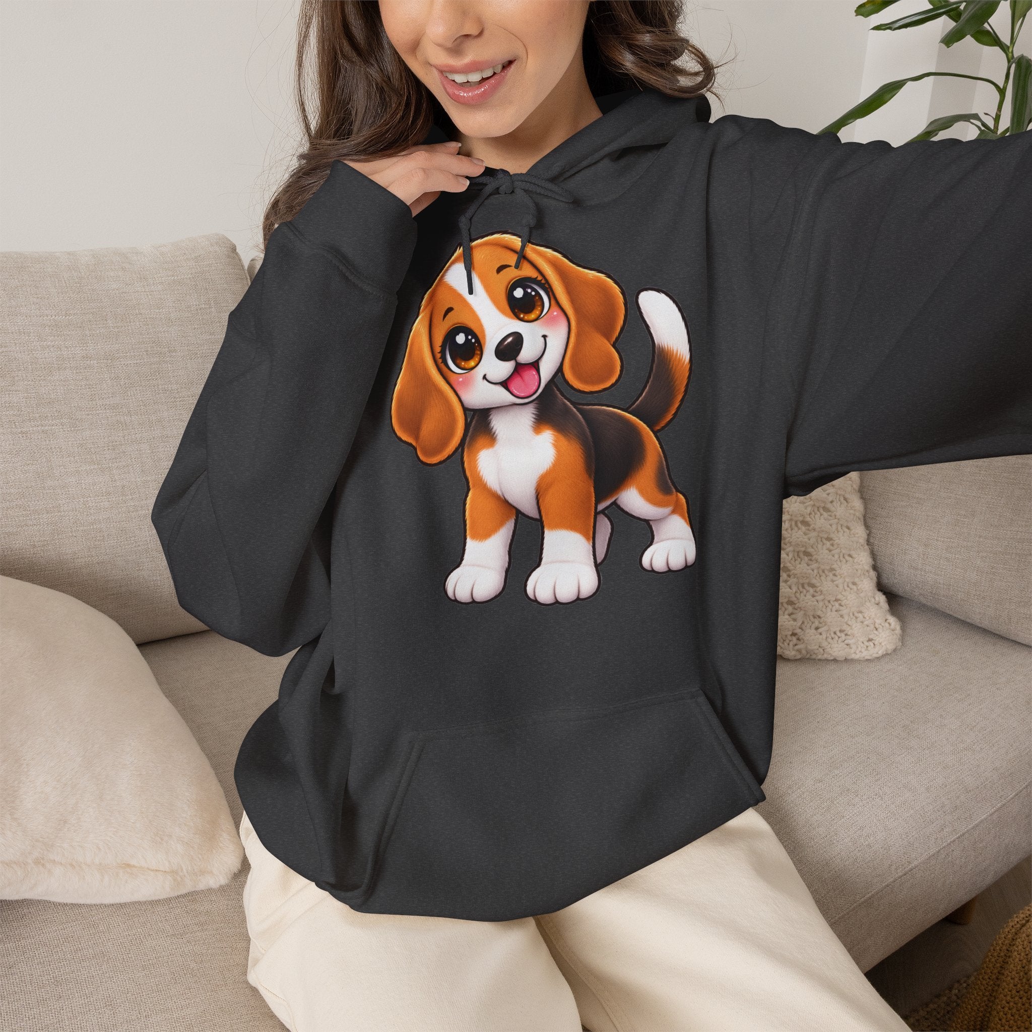 Sweatshirt à Capuche Beagle – Beagle Love Recto Verso