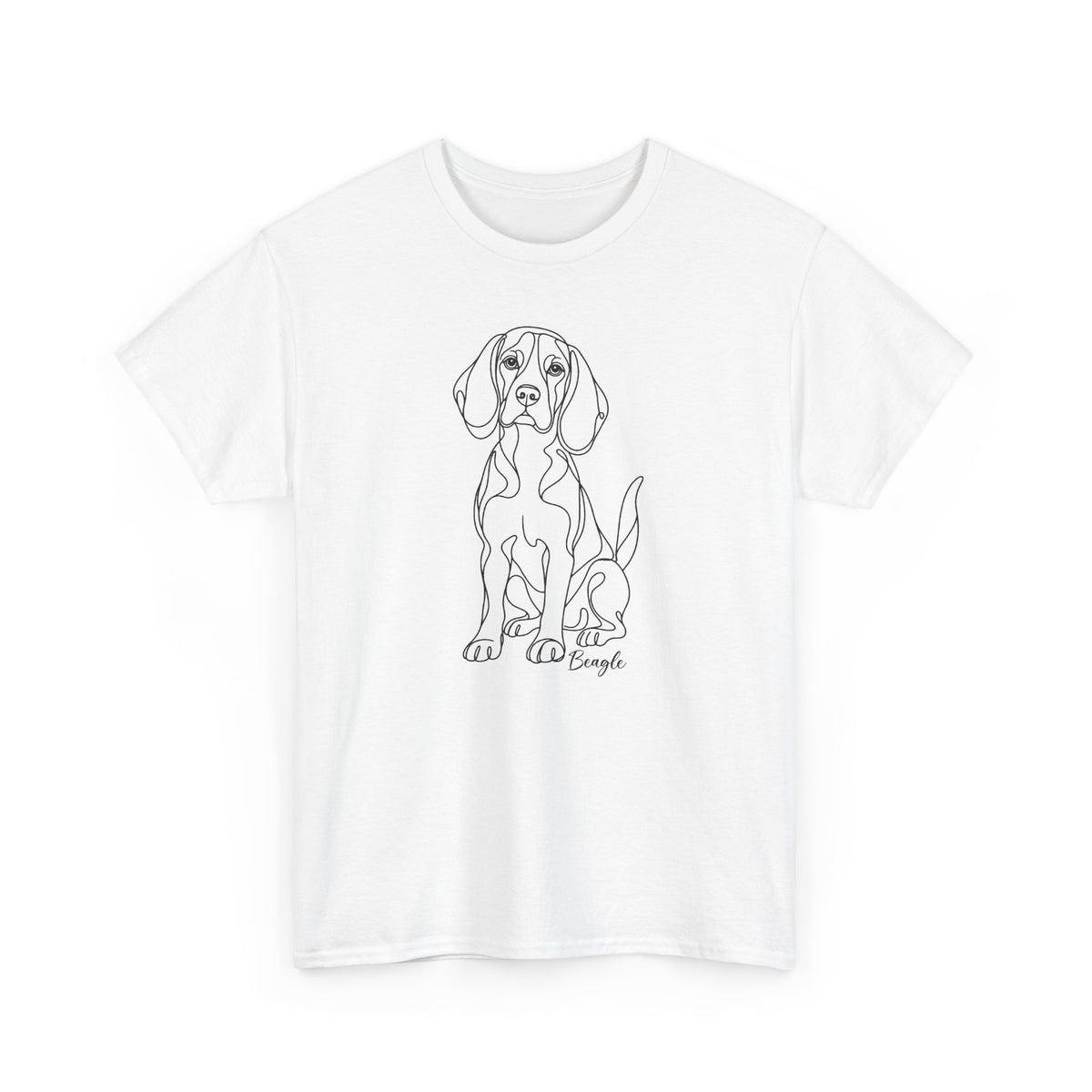 T-Shirt Beagle – Illustration Trait Recto Verso