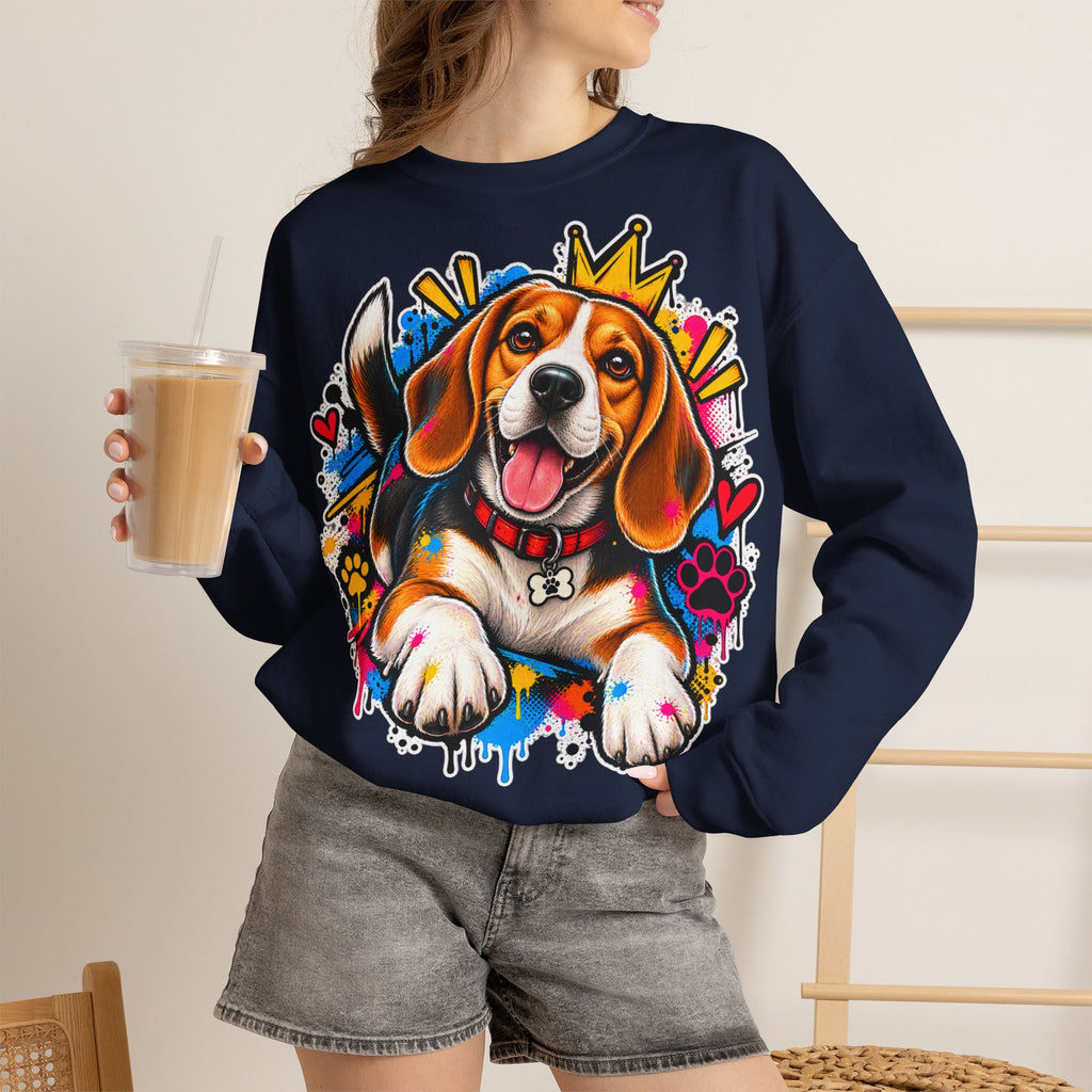 Sweatshirt Beagle – Beagle Coloré Graffiti