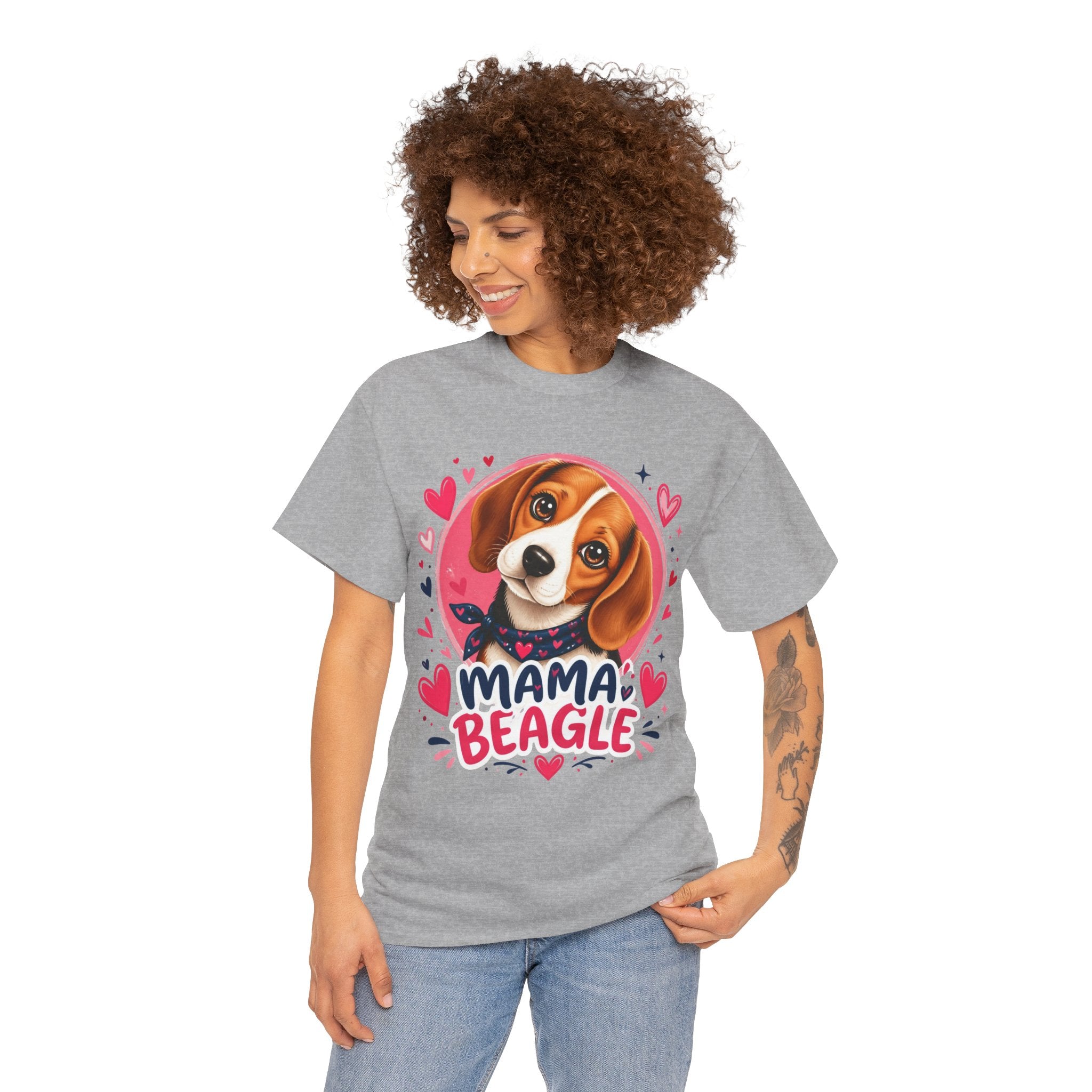 T-Shirt Femme Beagle – Maman Beagle Graphique