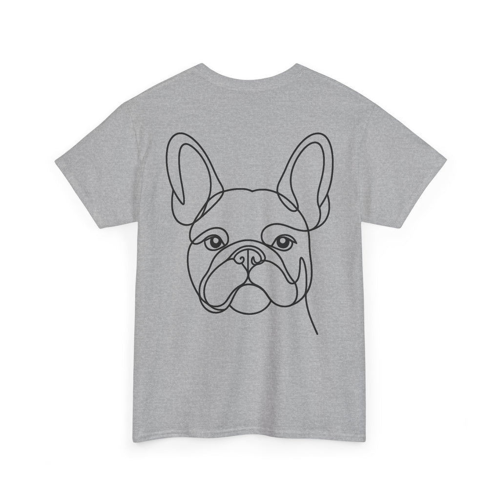 T-Shirt Bouledogue Français – Illustration Trait Recto Verso