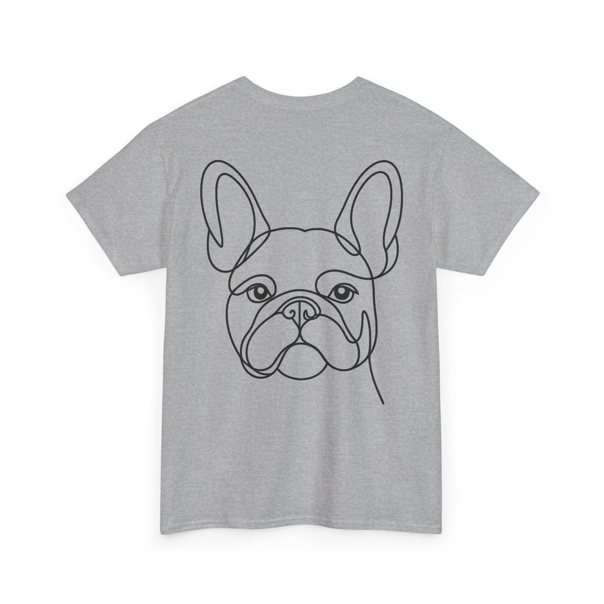 T-Shirt Bouledogue Français – Illustration Trait Recto Verso