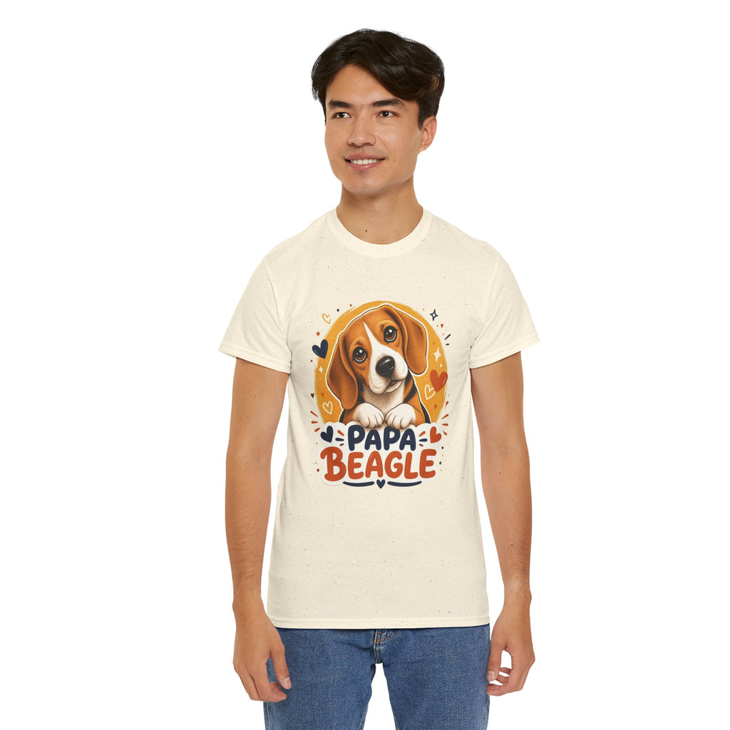 T-Shirt Homme Beagle – Papa Beagle Graphique