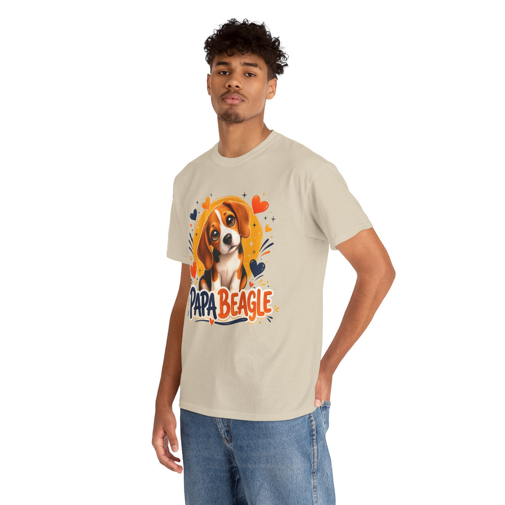 T-Shirt Homme Beagle – Papa Beagle Cadeau Fête des Pères