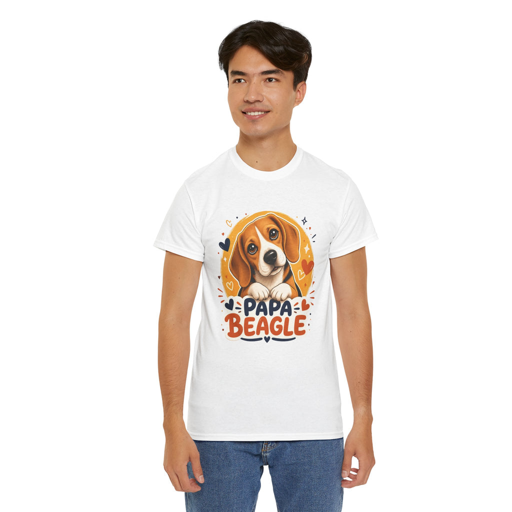 T-Shirt Homme Beagle – Papa Beagle Graphique