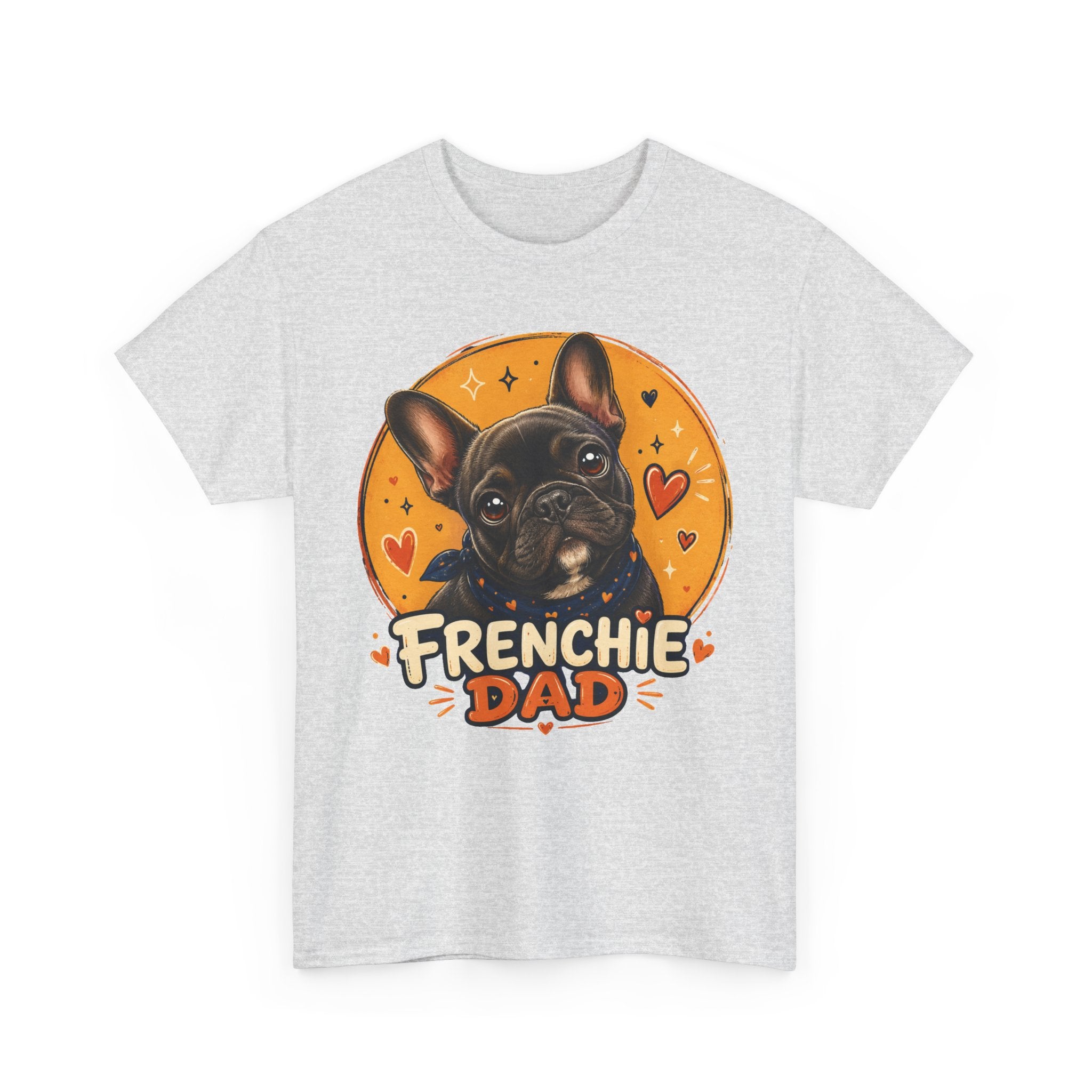 T-Shirt Homme Bouledogue Français – Papa Frenchie Graphique