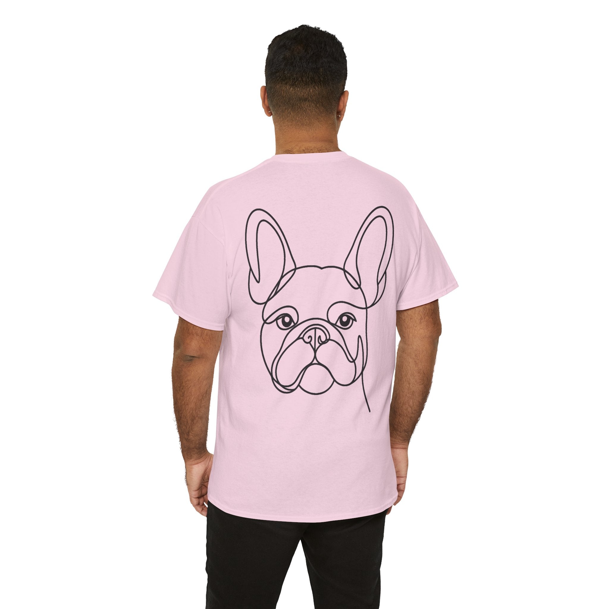 T-Shirt Bouledogue Français – Illustration Trait Recto Verso