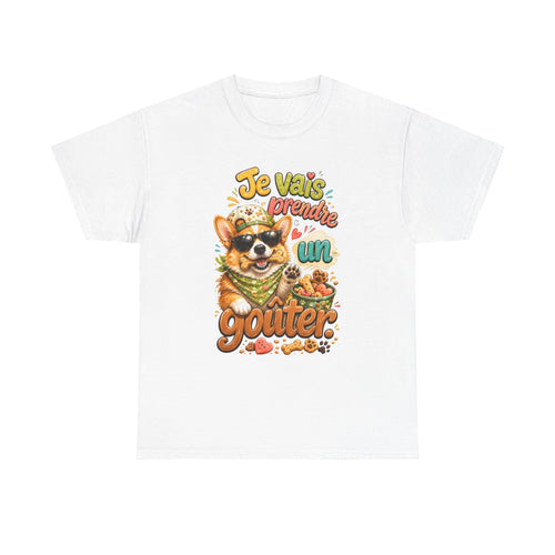 Corgi Snack Je vais prendre un goûter Cute French Dog Graphic T-Shirt