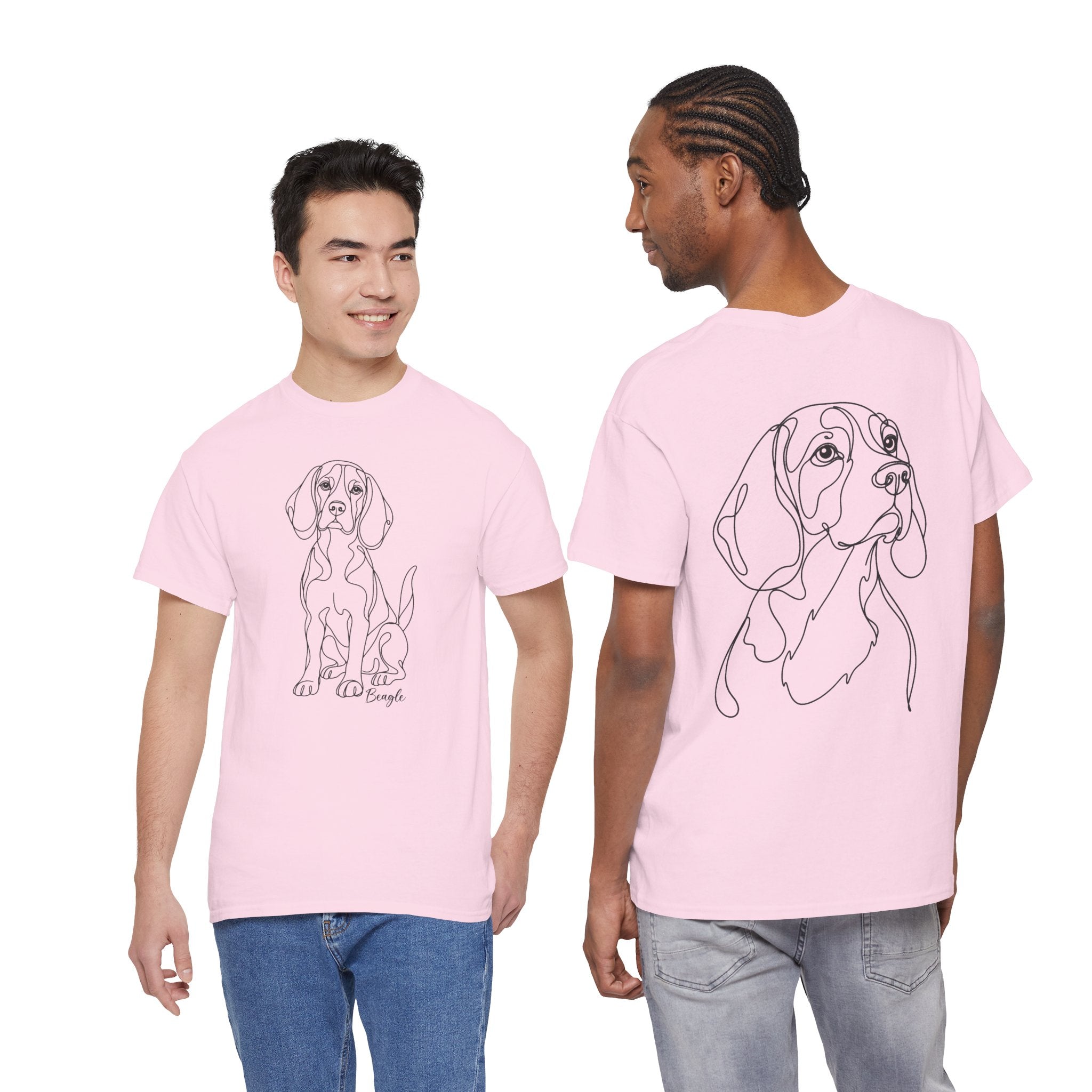 T-Shirt Beagle – Illustration Trait Recto Verso