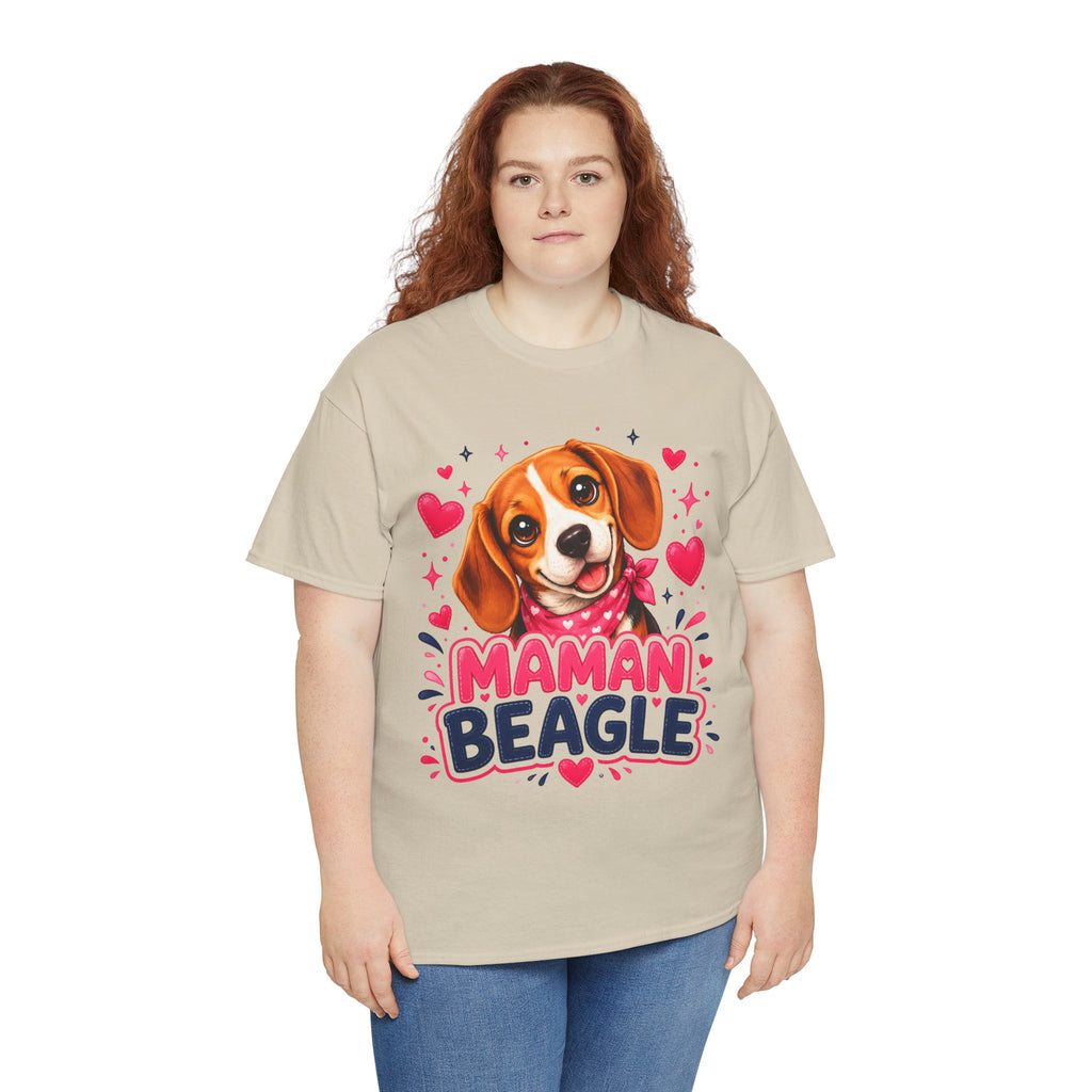T-Shirt Femme Beagle – Maman Beagle Cadeau