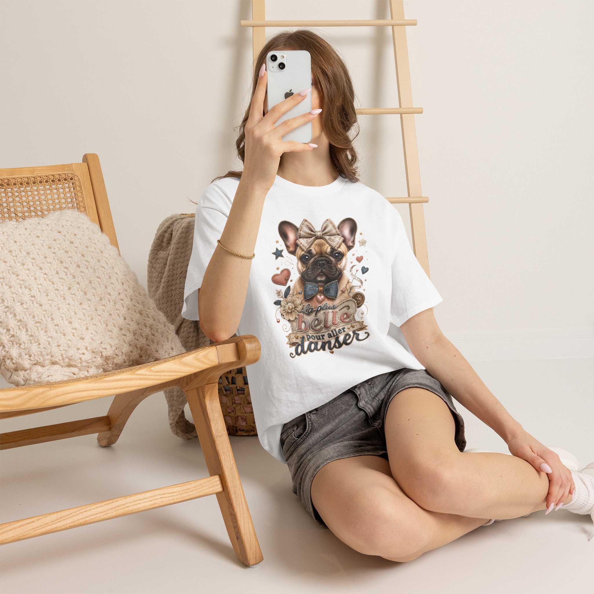 T-Shirt Femme Bouledogue Français – La Plus Belle Pour Danser