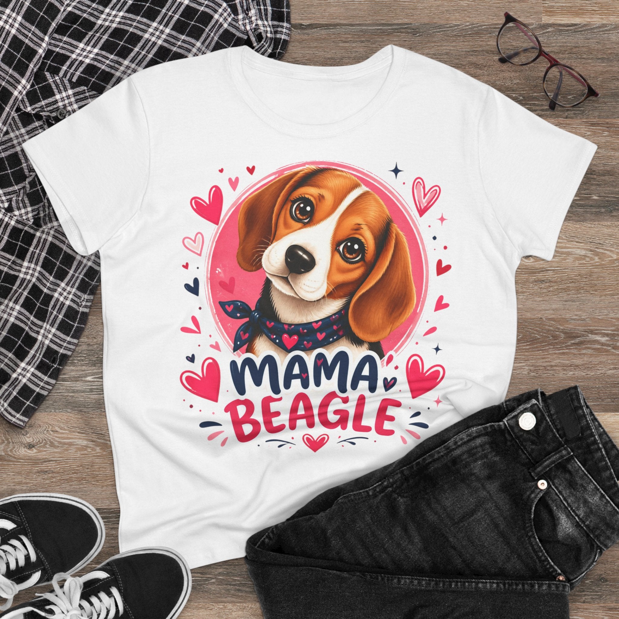 T-Shirt Femme Beagle - Mama Beagle
