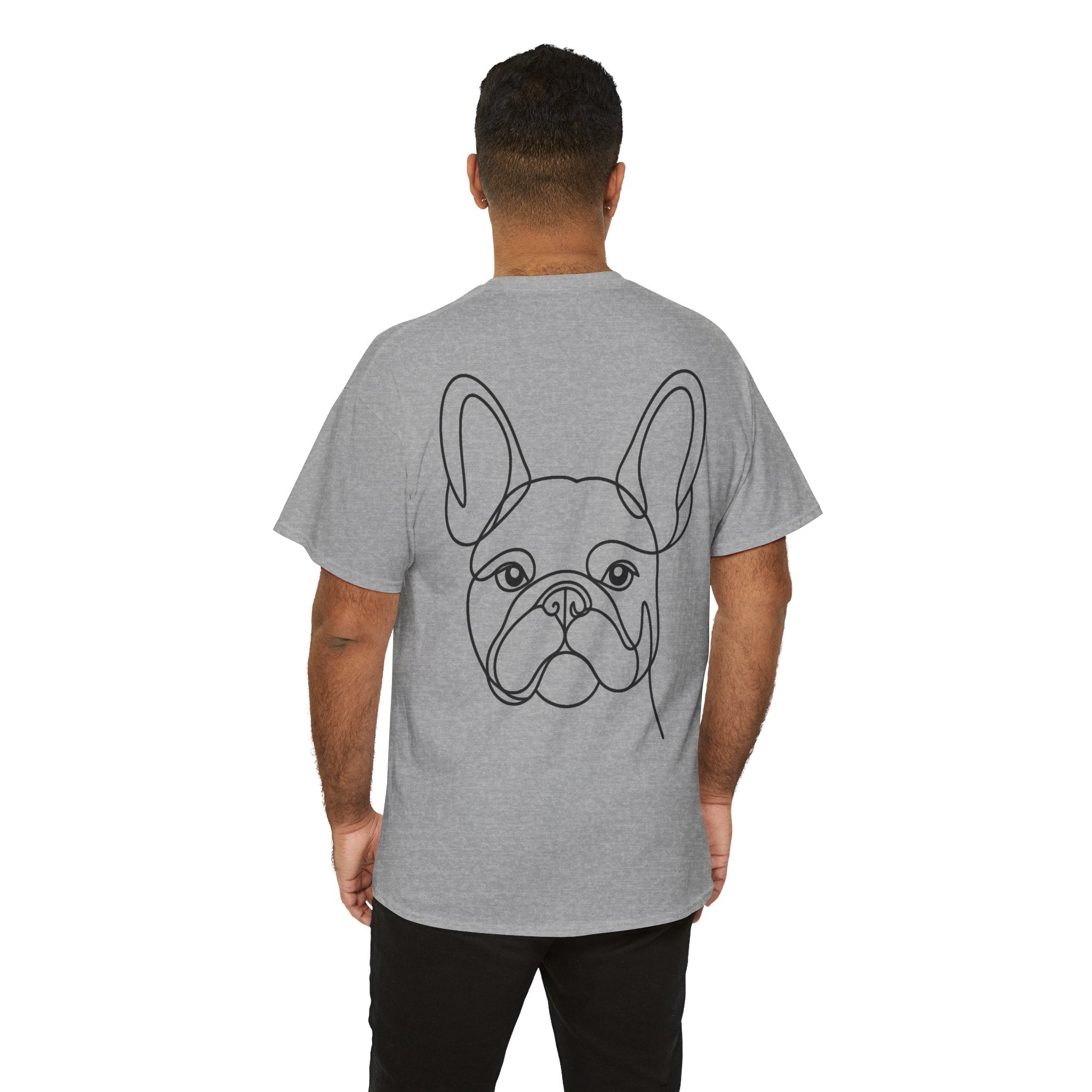 T-Shirt Bouledogue Français – Illustration Trait Recto Verso