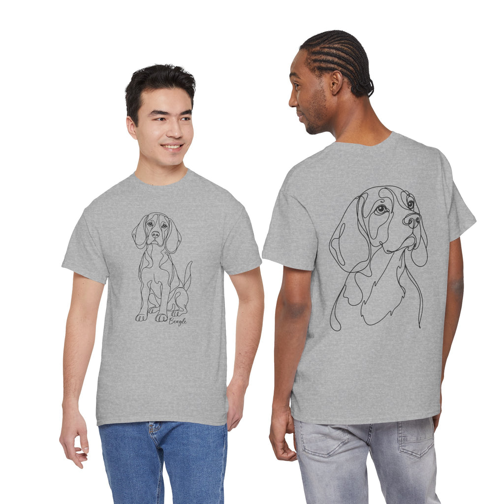 T-Shirt Beagle – Illustration Trait Recto Verso
