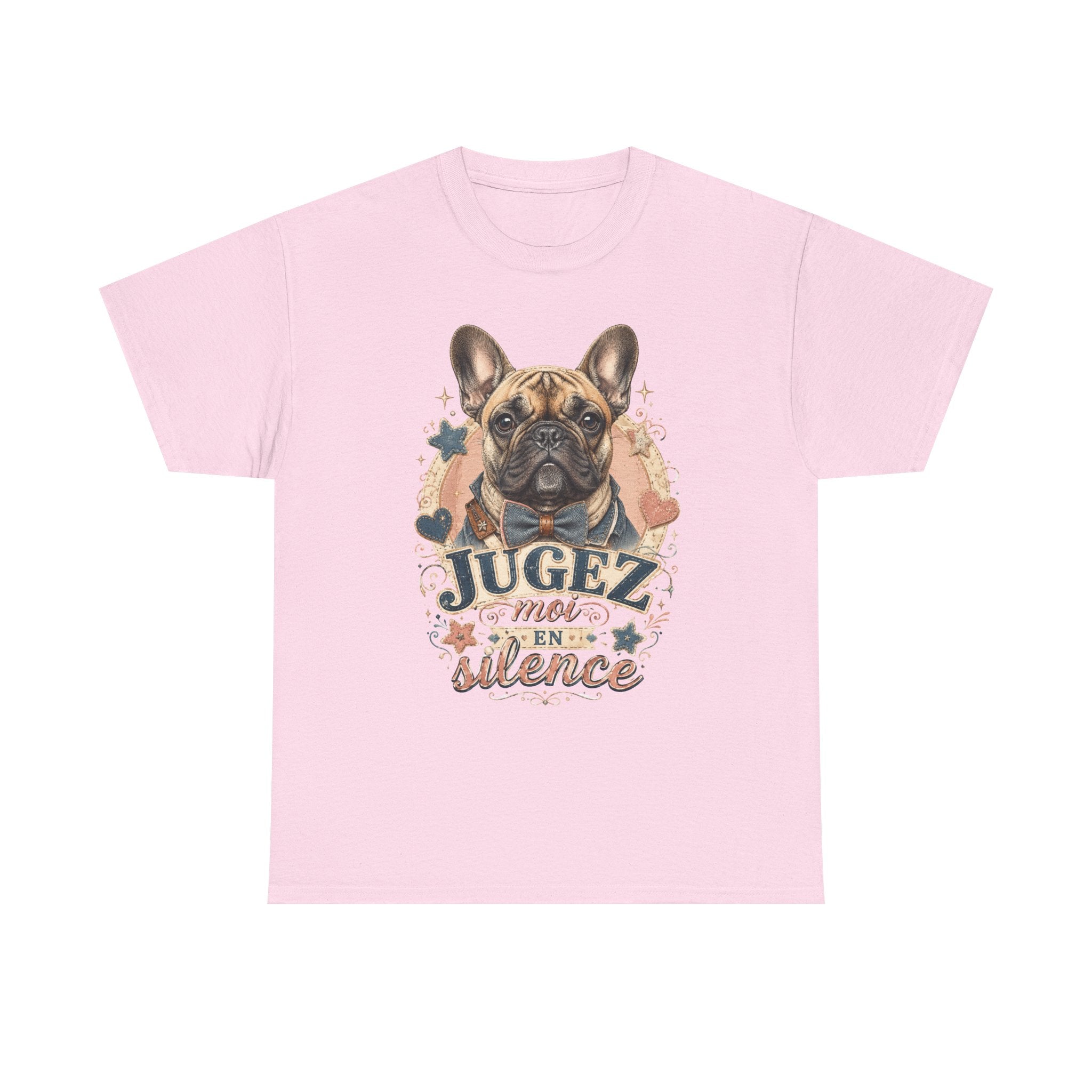 T-Shirt Bouledogue Français Humour – Jugez-Moi En Silence