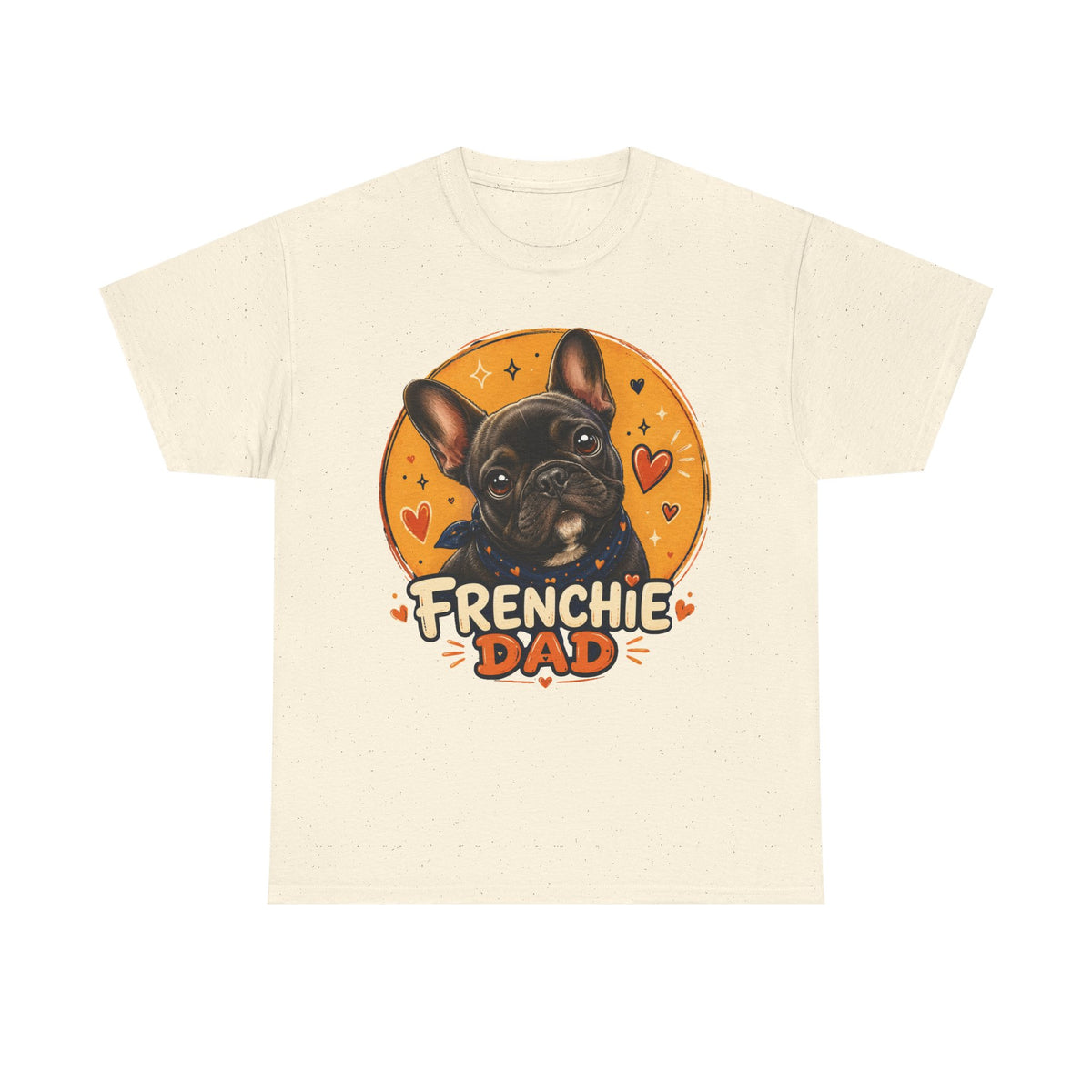 T-Shirt Homme Bouledogue Français – Papa Frenchie Graphique