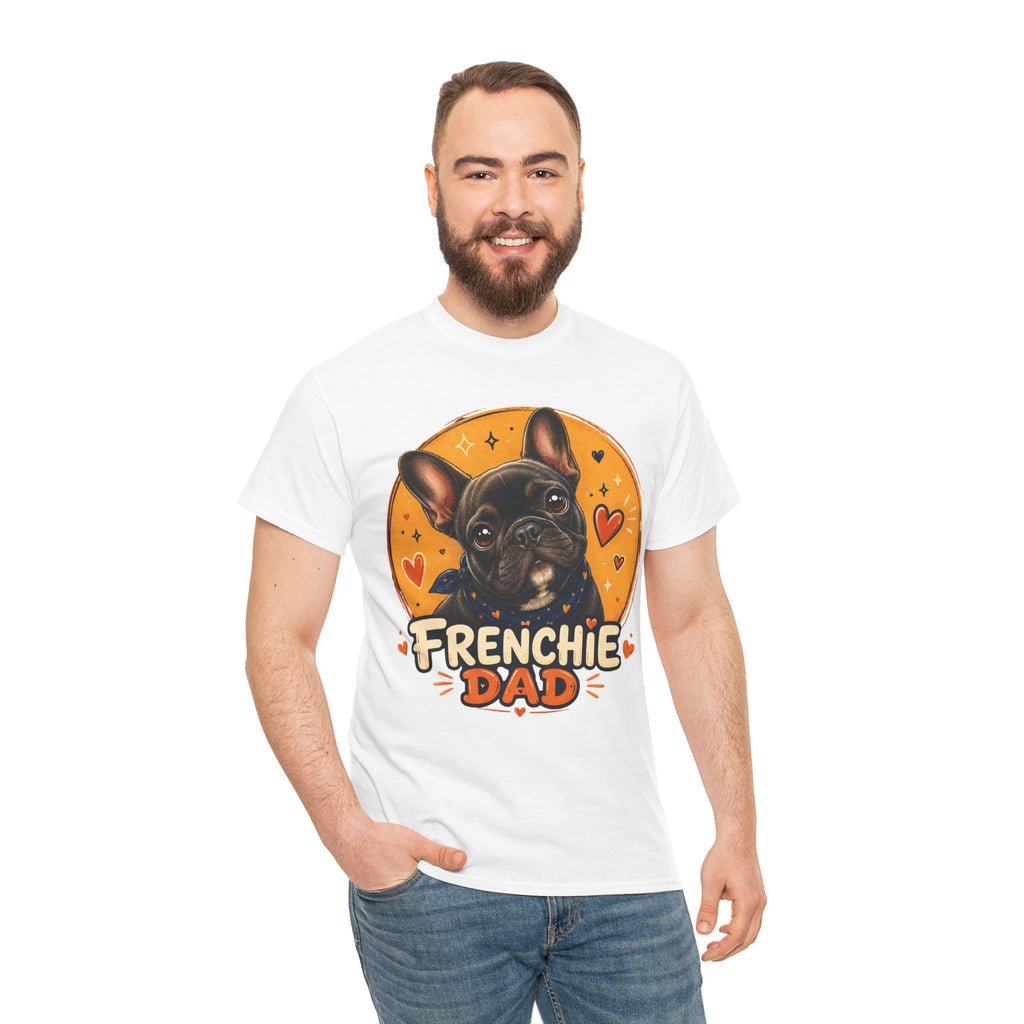 T-Shirt Homme Bouledogue Français – Papa Frenchie Graphique