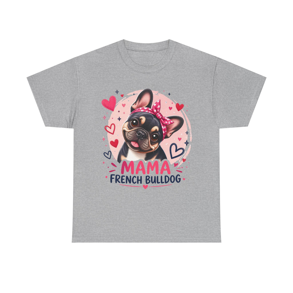 T-Shirt Femme Bouledogue Français – Mama Frenchie Graphique
