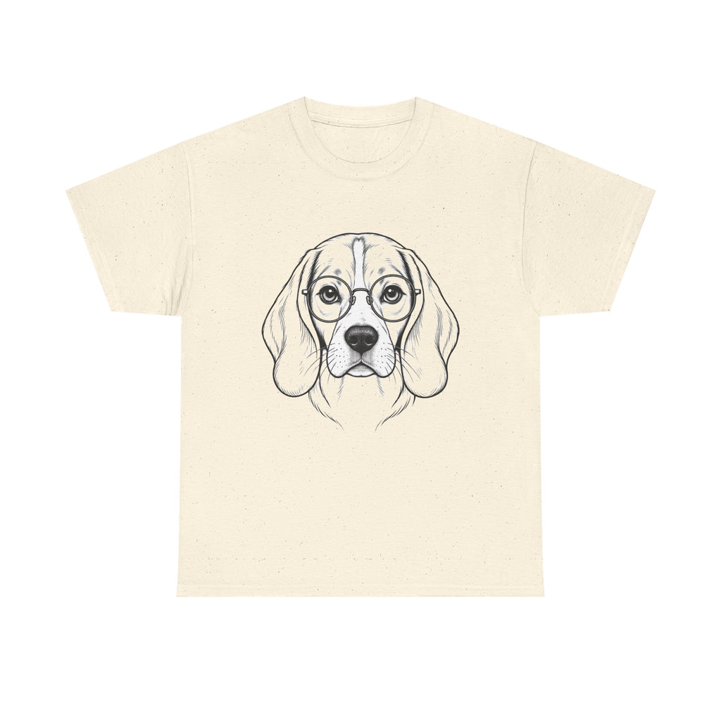 T-Shirt Beagle Humour – Portrait Beagle à Lunettes
