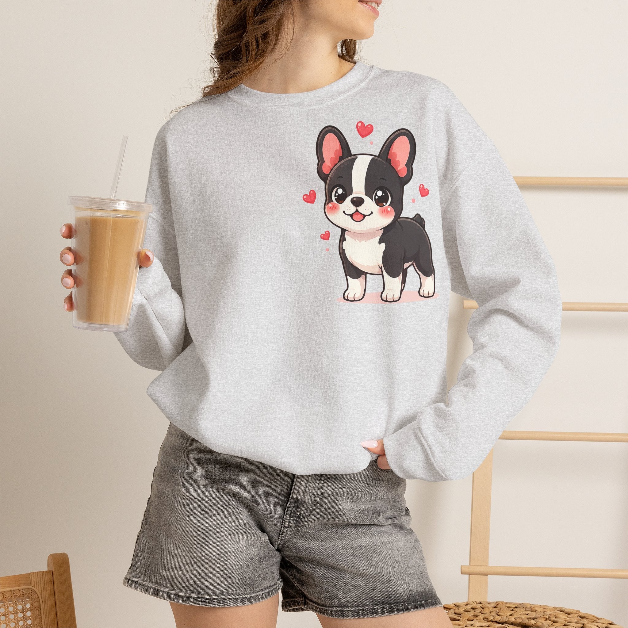 Sweatshirt Bouledogue Français – Frenchie Love Cadeau