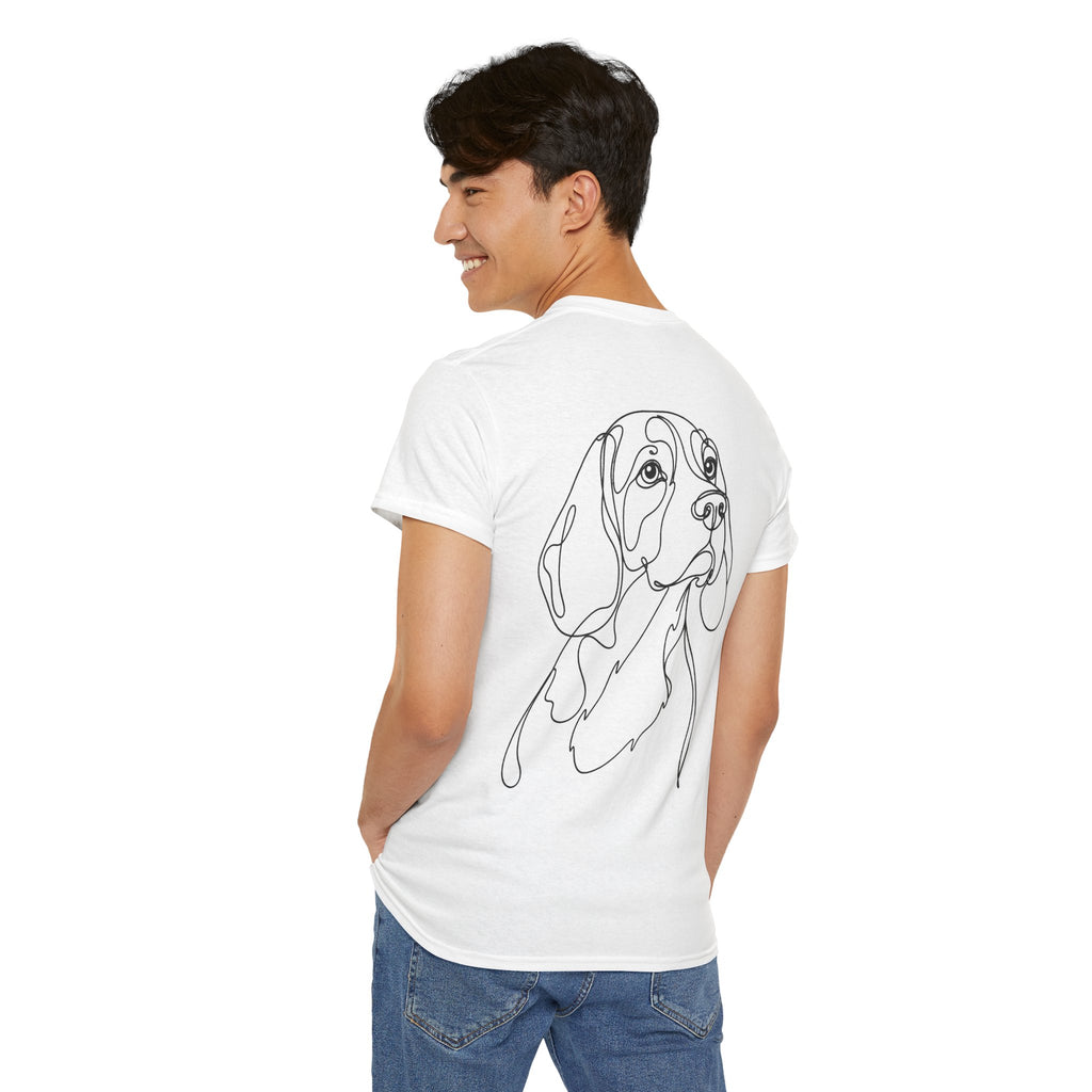 T-Shirt Beagle – Illustration Trait Recto Verso