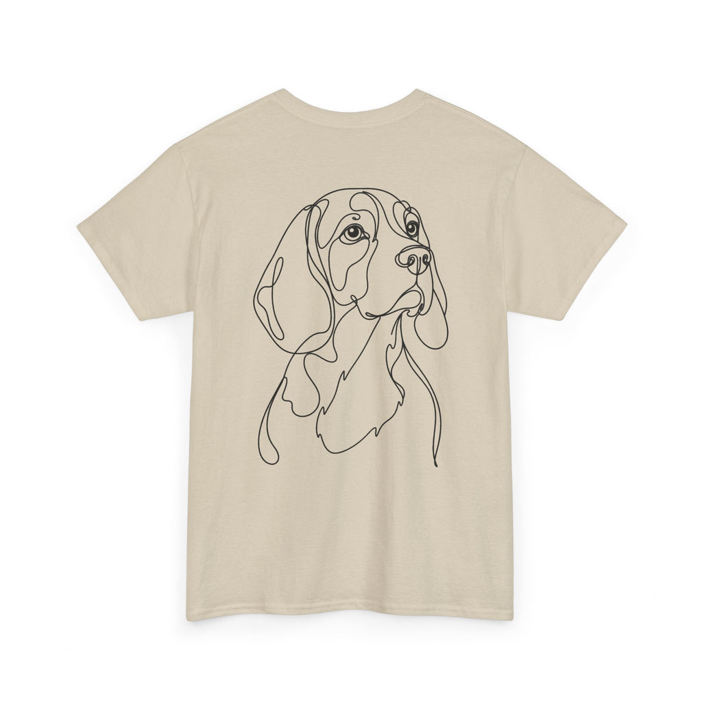 T-Shirt Beagle – Illustration Trait Recto Verso
