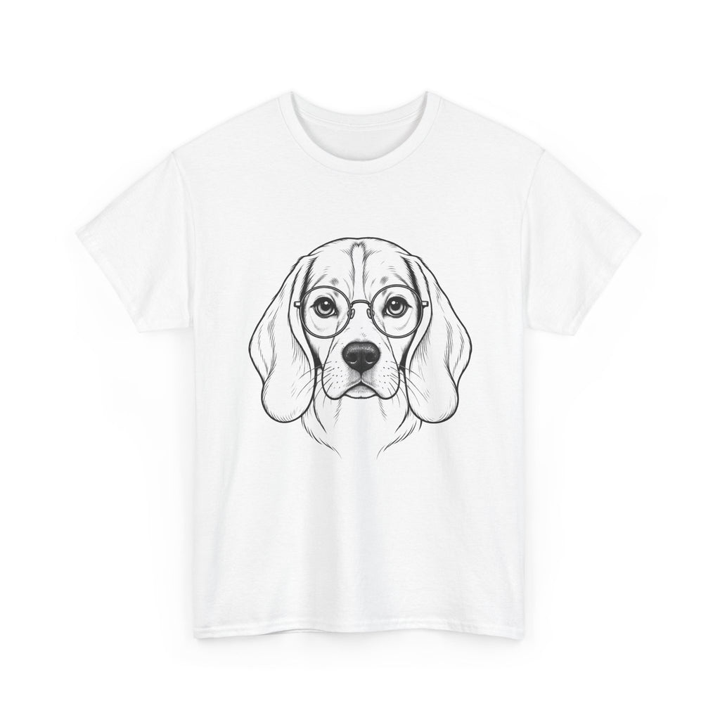 T-Shirt Beagle Humour – Portrait Beagle à Lunettes