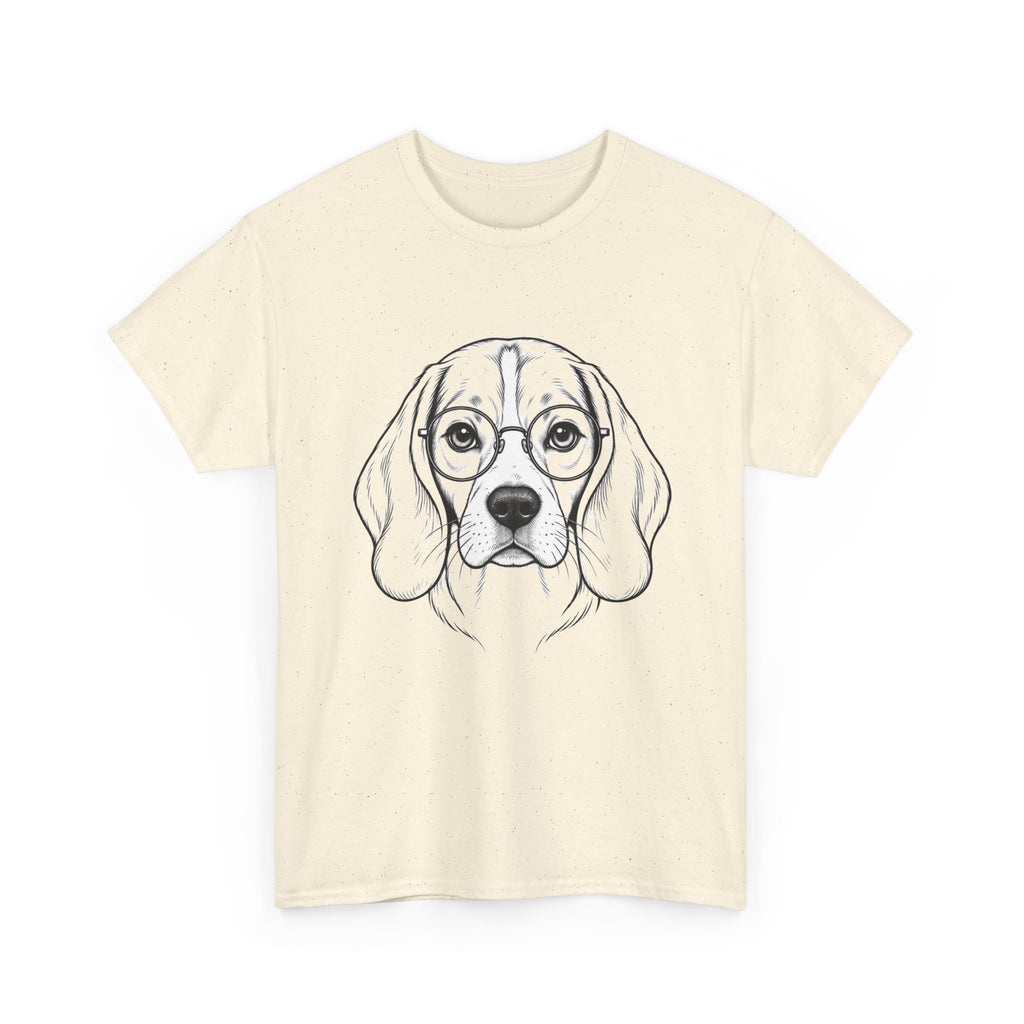 T-Shirt Beagle Humour – Portrait Beagle à Lunettes
