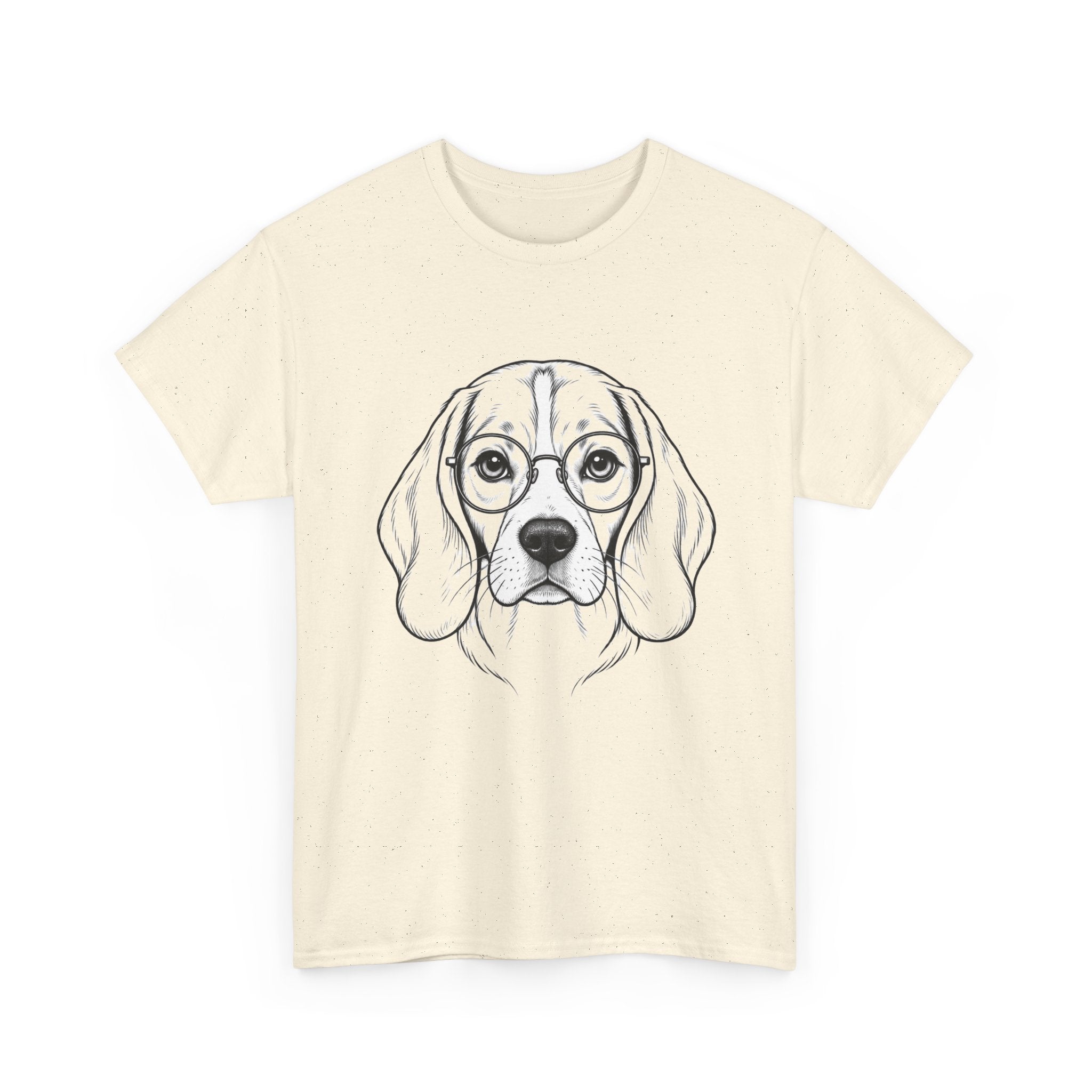 T-Shirt Beagle Humour – Portrait Beagle à Lunettes