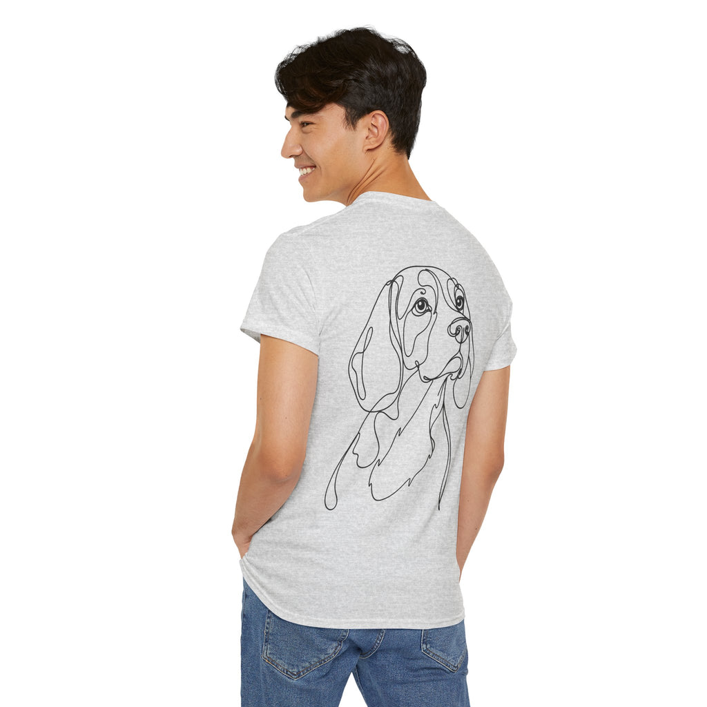 T-Shirt Beagle – Illustration Trait Recto Verso