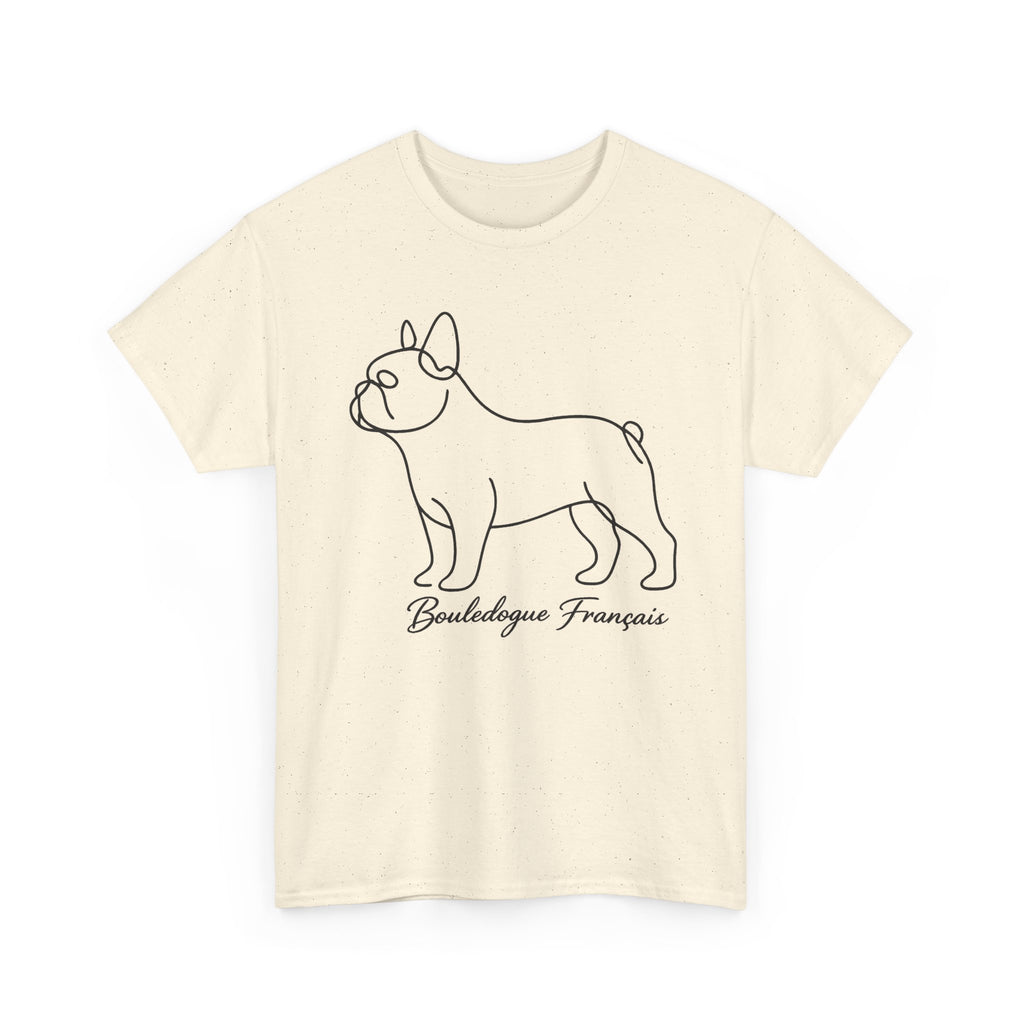 T-Shirt Bouledogue Français – Illustration Trait Recto Verso